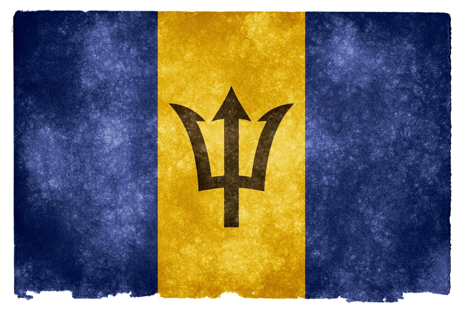 Barbados Grunge Flag HD Wallpaper. Wide Screen Wallpaper 1080p, 2K, 4K