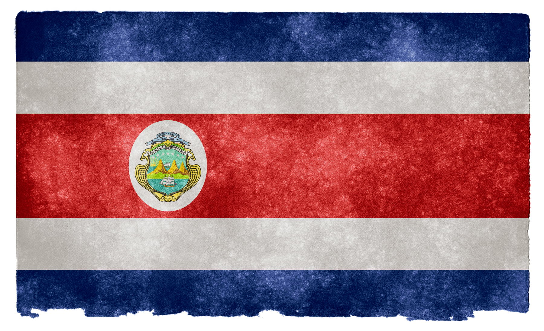 Costa Rica Grunge Flag HD Wallpaper. Wide Screen Wallpaper 1080p, 2K, 4K