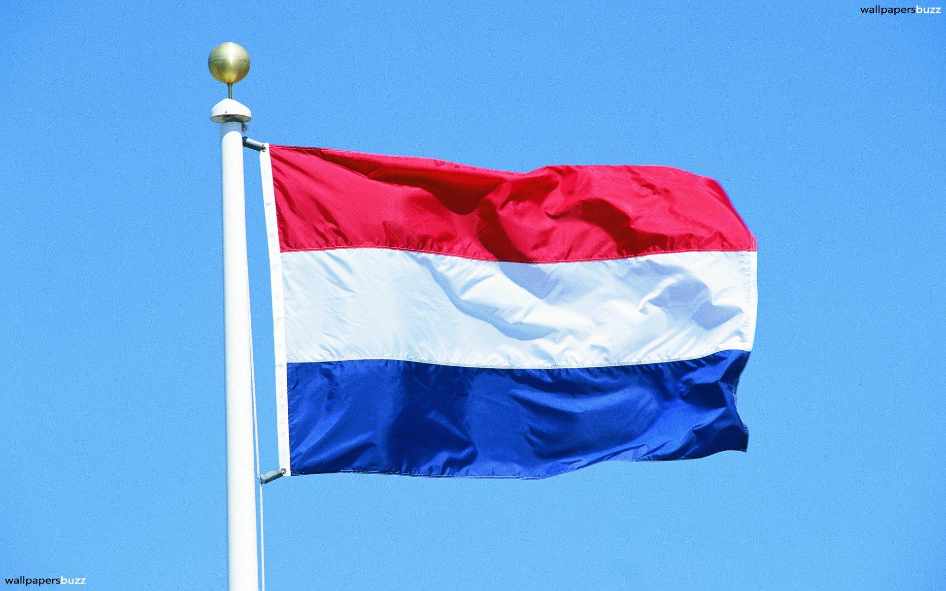 The traditional flag of Kingdom of Netherlands HD Wallpaper