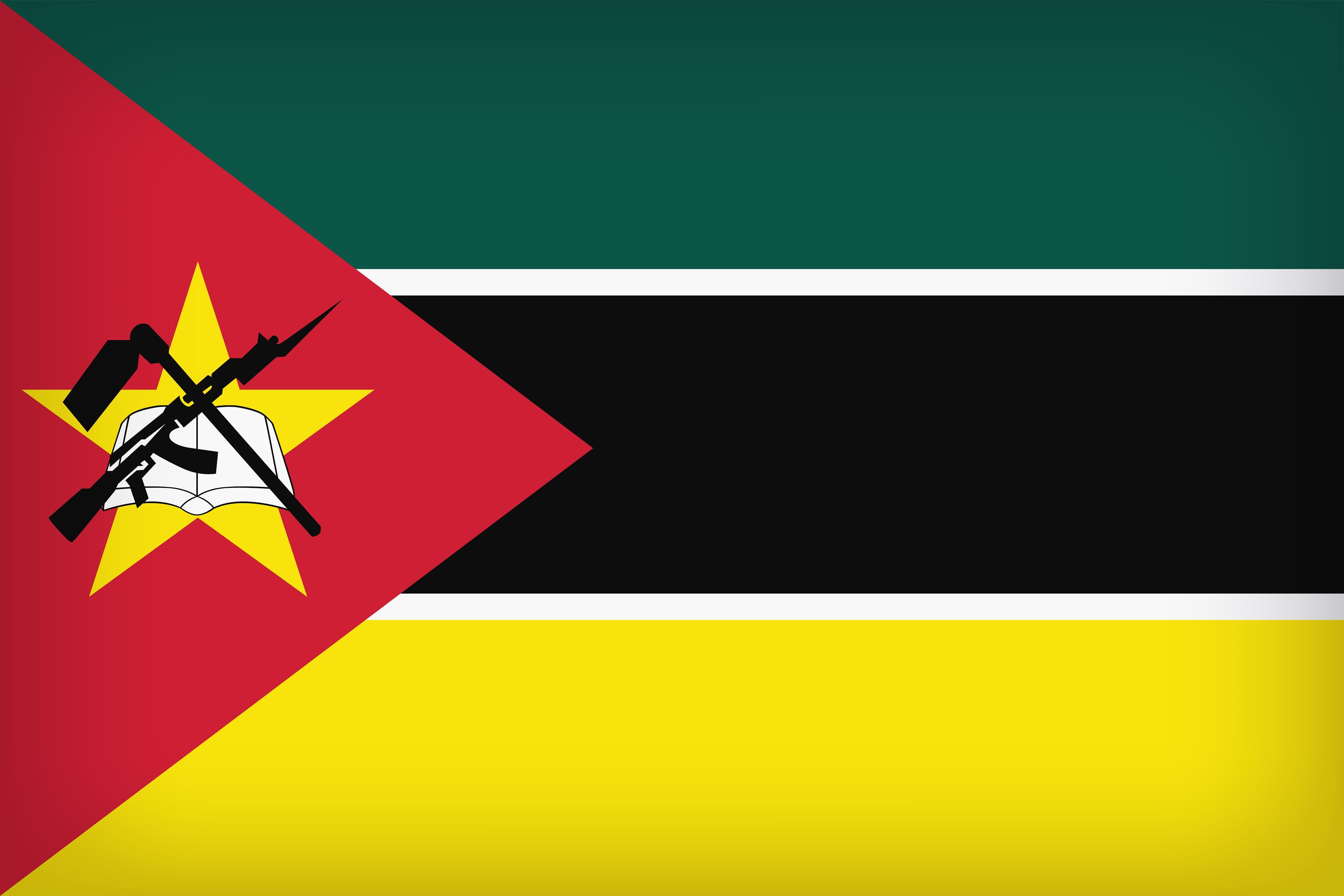 Flag of Mozambique 4k Ultra HD Wallpaper. Background Image