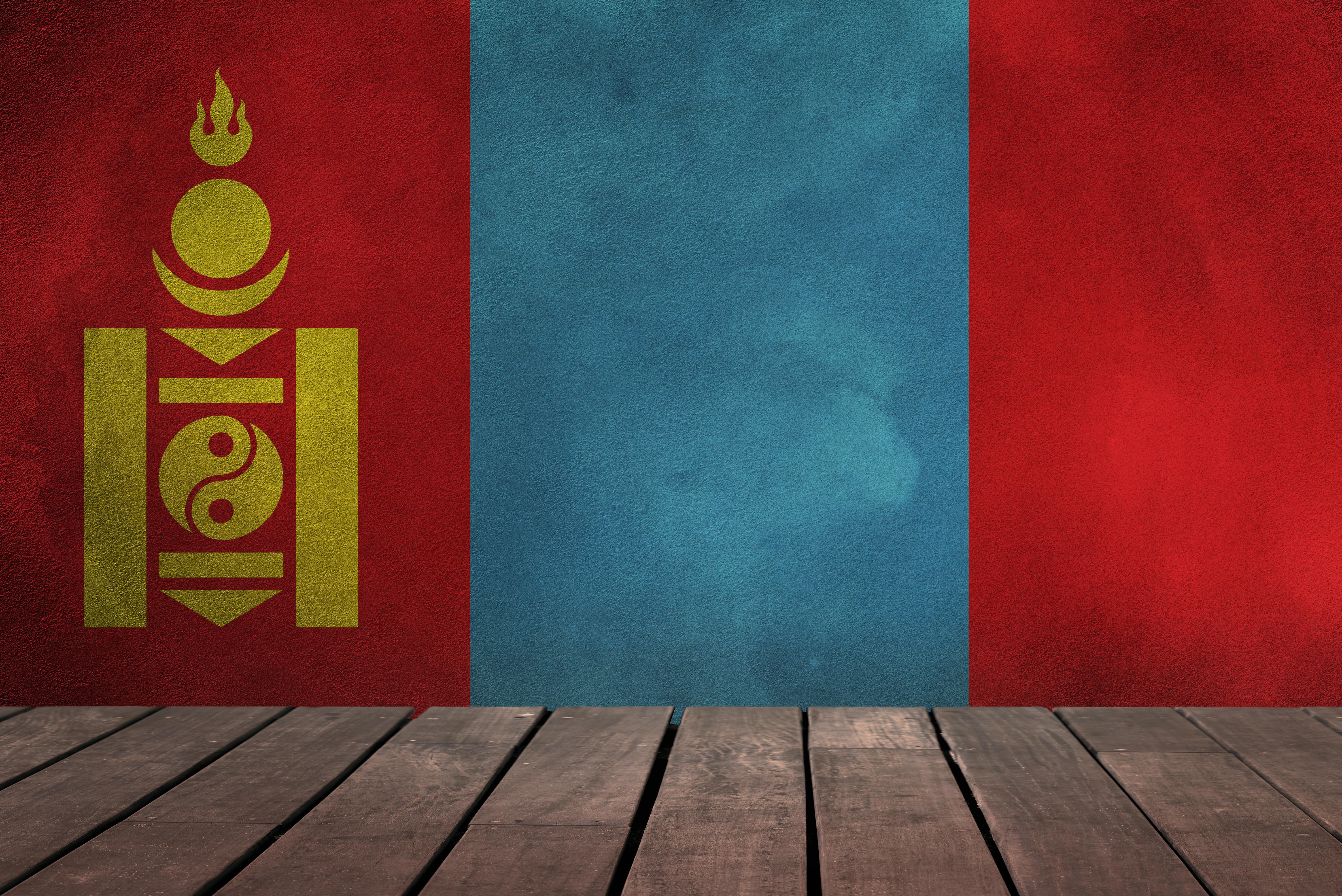 Flag Of Mongolia 5k Retina Ultra HD Wallpaper. Background Image