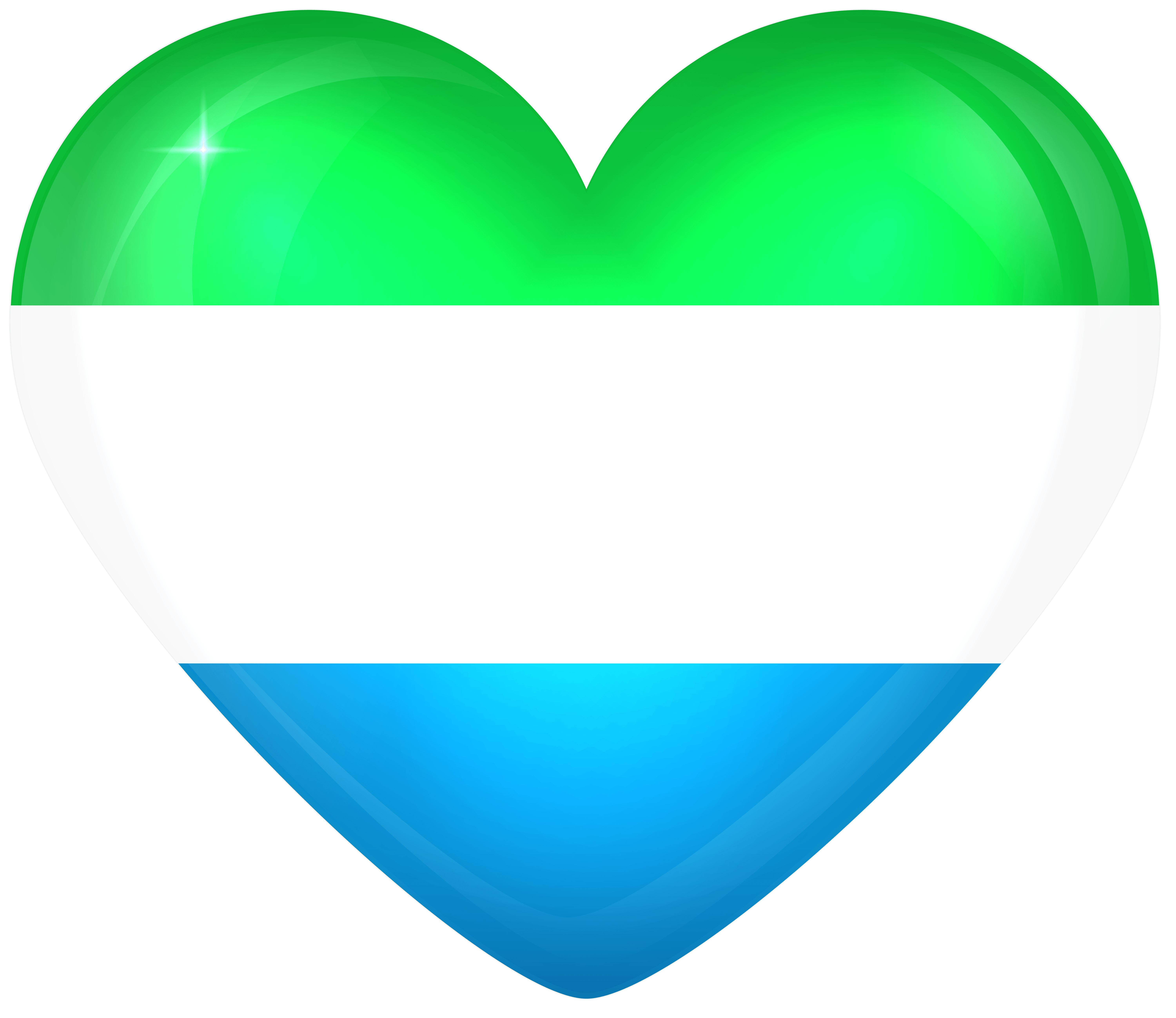 Sierra Leone Large Heart Flag Quality