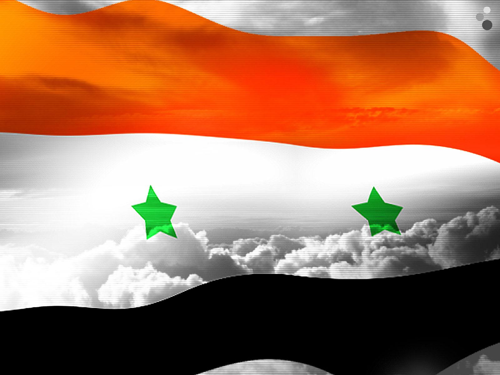 Syrian Flag Background For PowerPoint PPT