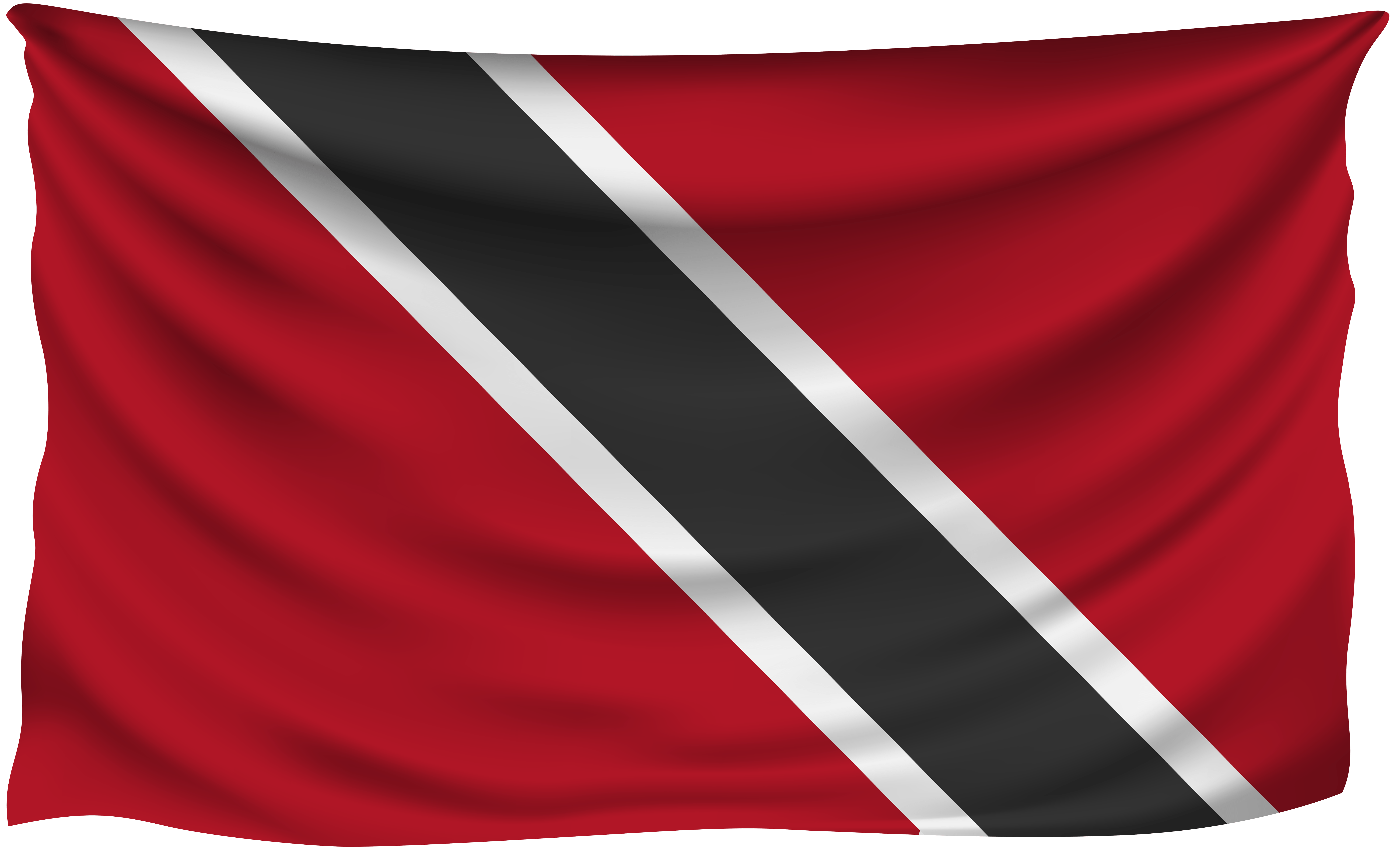 Trinidad and Tobago Wrinkled Flag