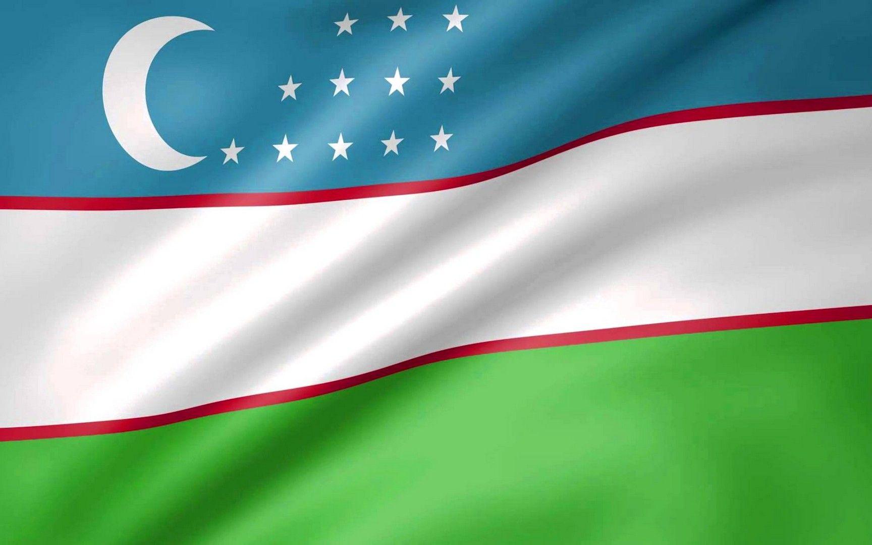Flag of Uzbekistan wallpaper
