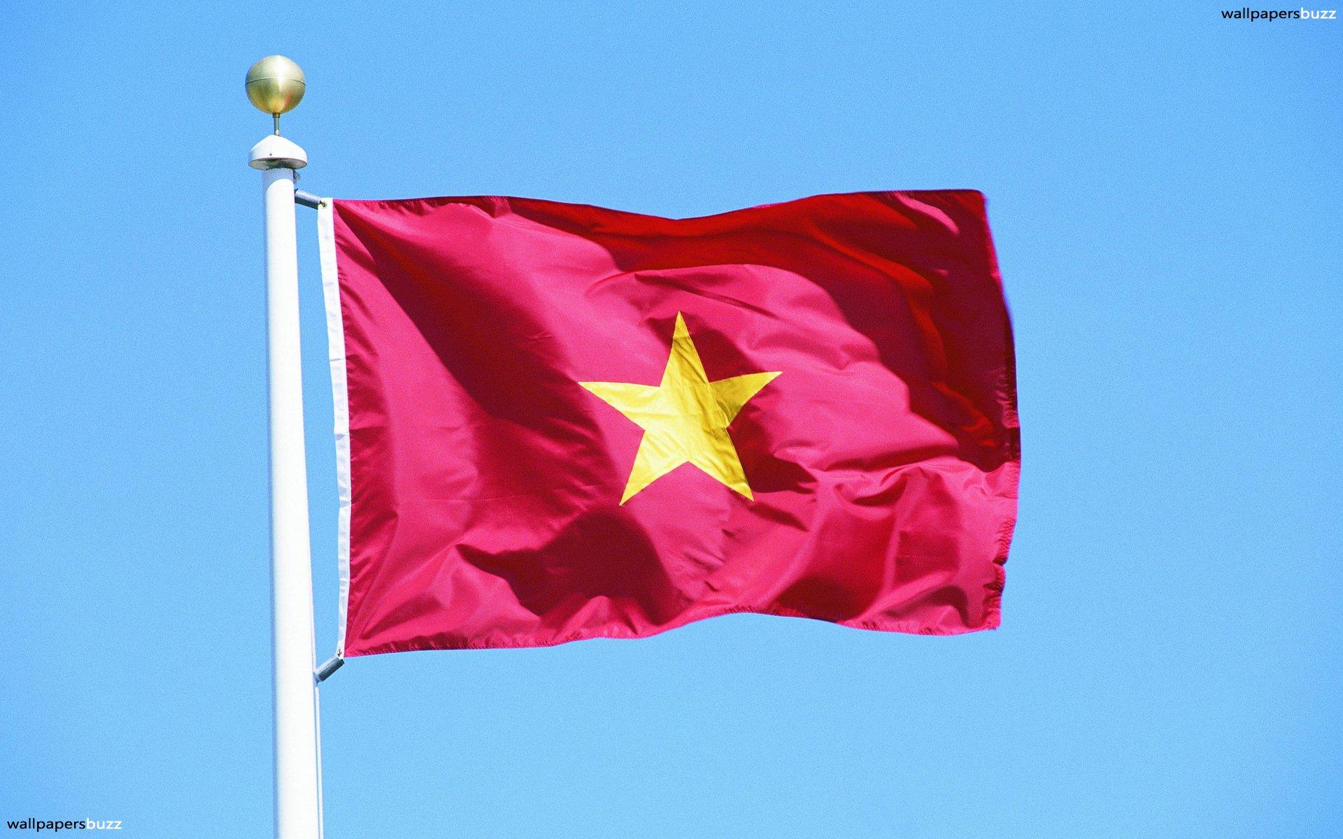 The flag of Vietnam HD Wallpaper
