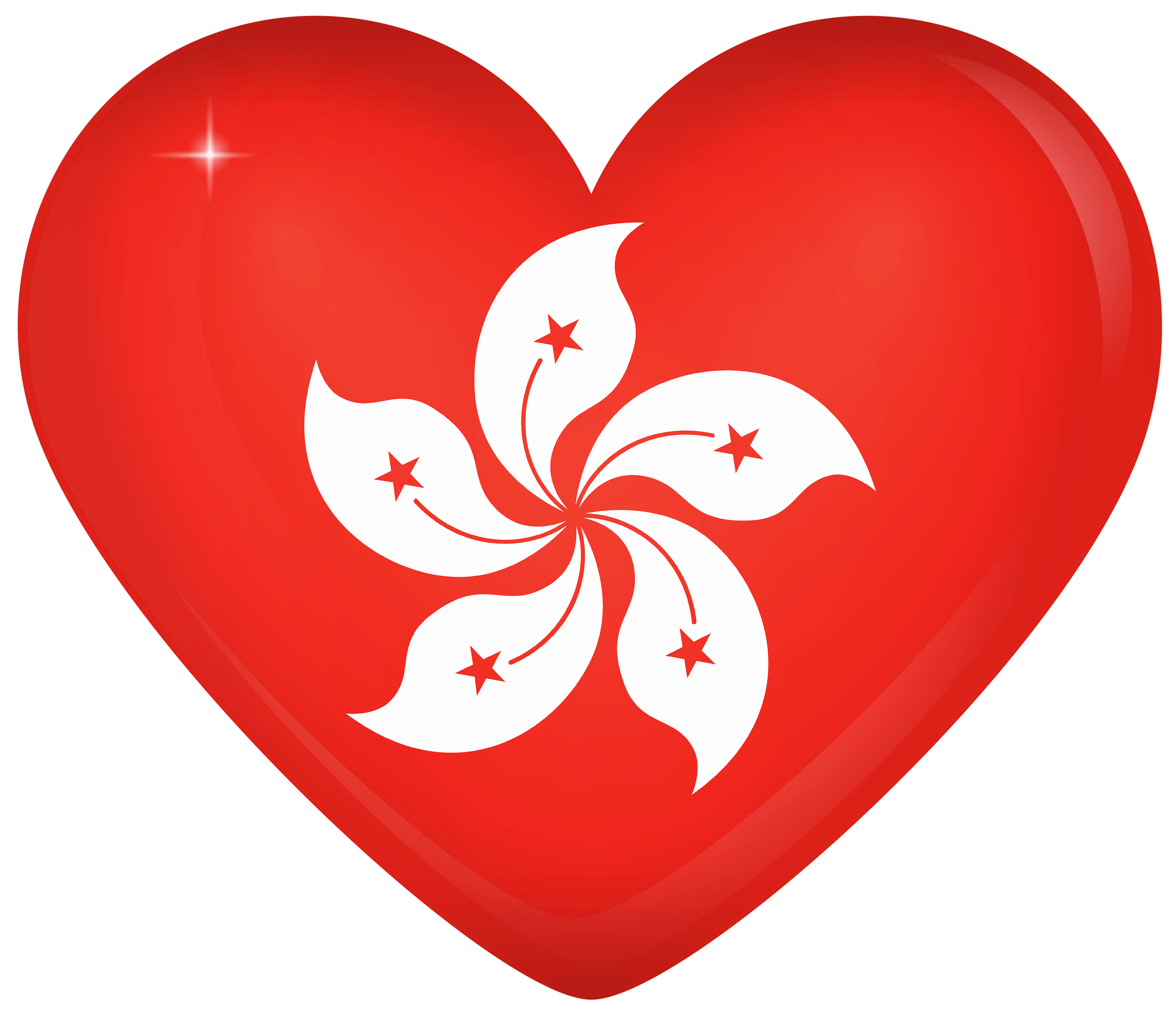 Hong Kong Large Heart Flag Quality