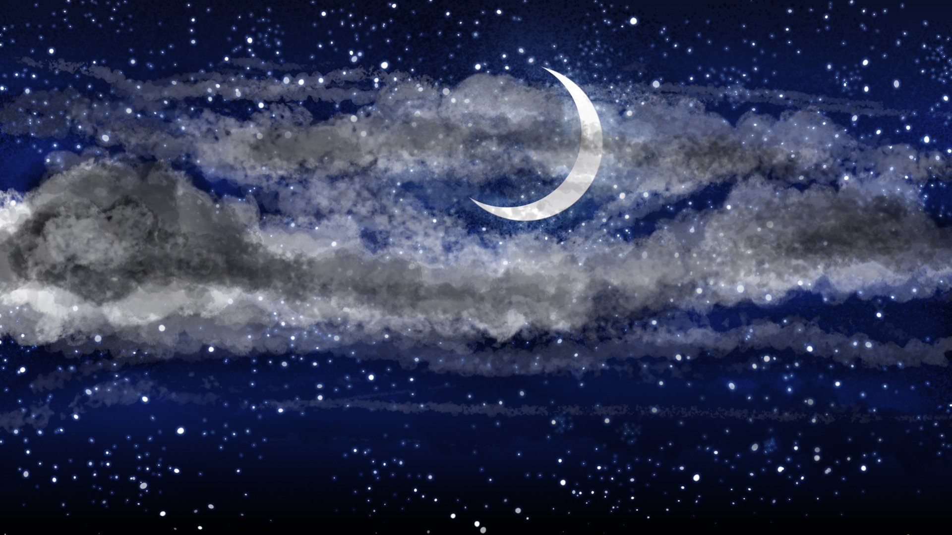 Crescent Moon HD Wallpaper