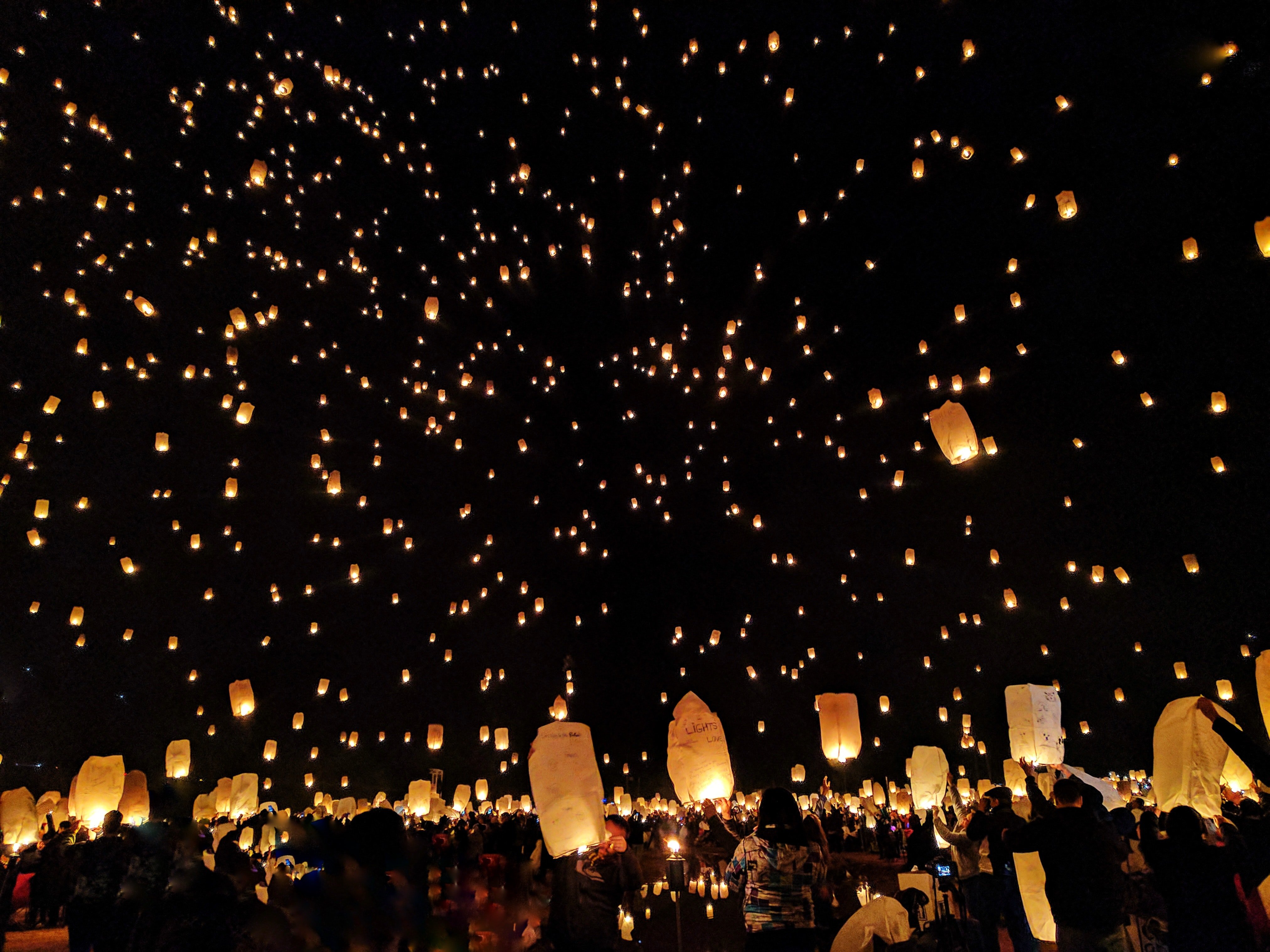 Amazing Sky Lanterns Photo