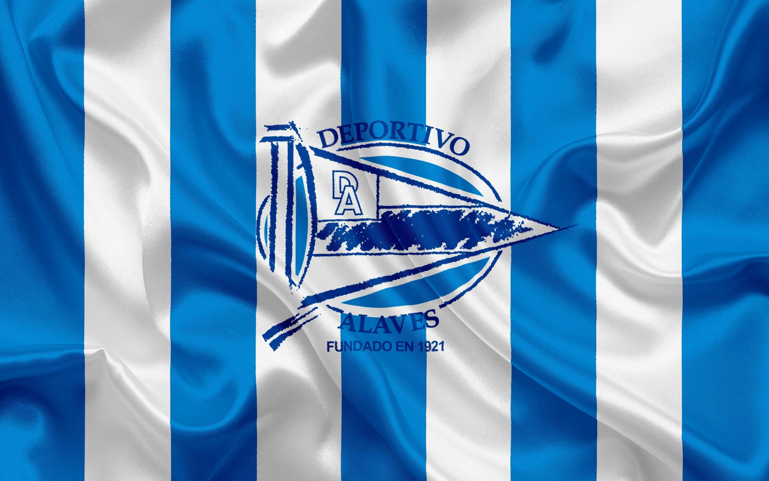 Download wallpaper Deportivo Alaves, football club, emblem, logo