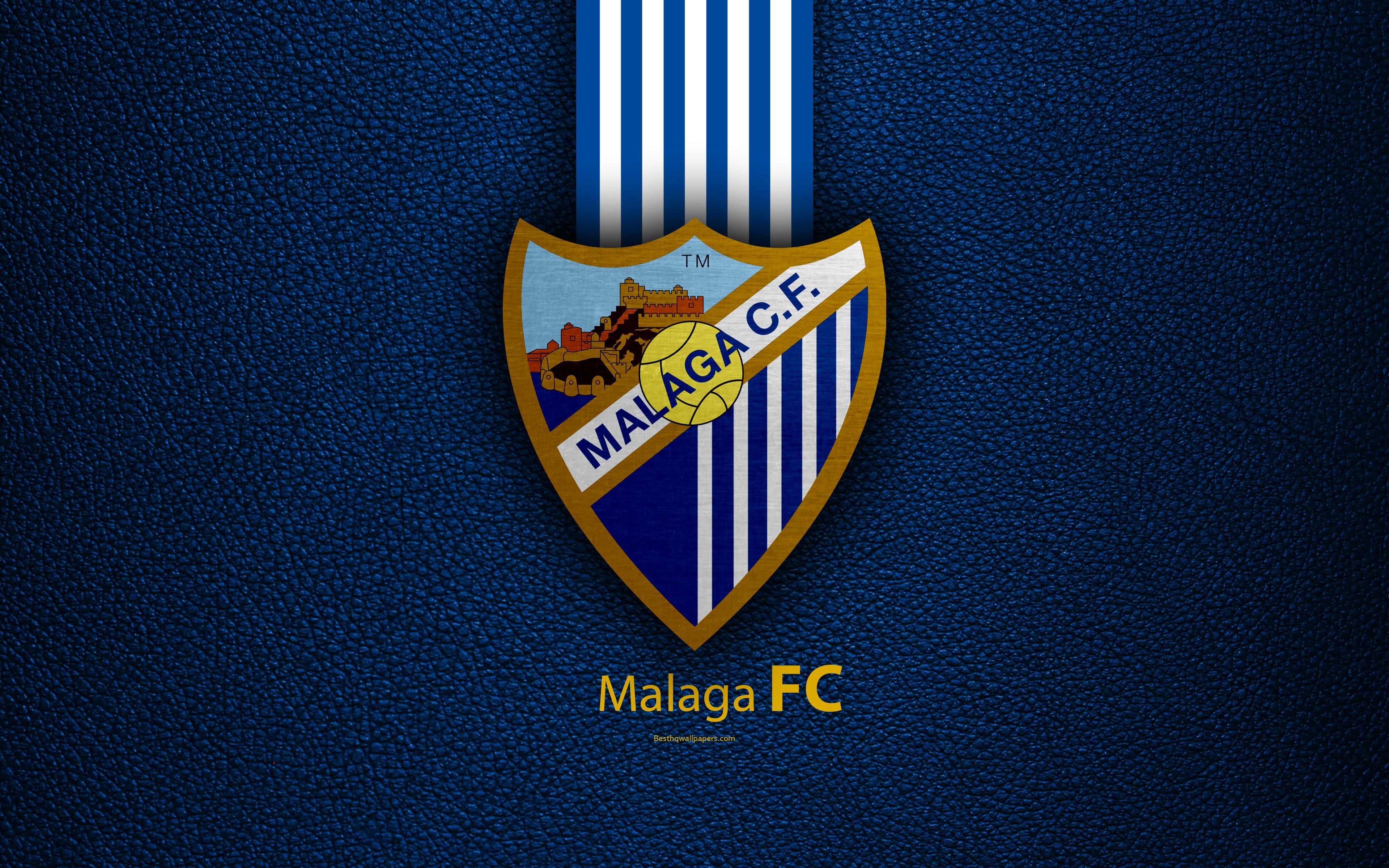 Download wallpaper Malaga FC, 4K, Spanish football club, La Liga