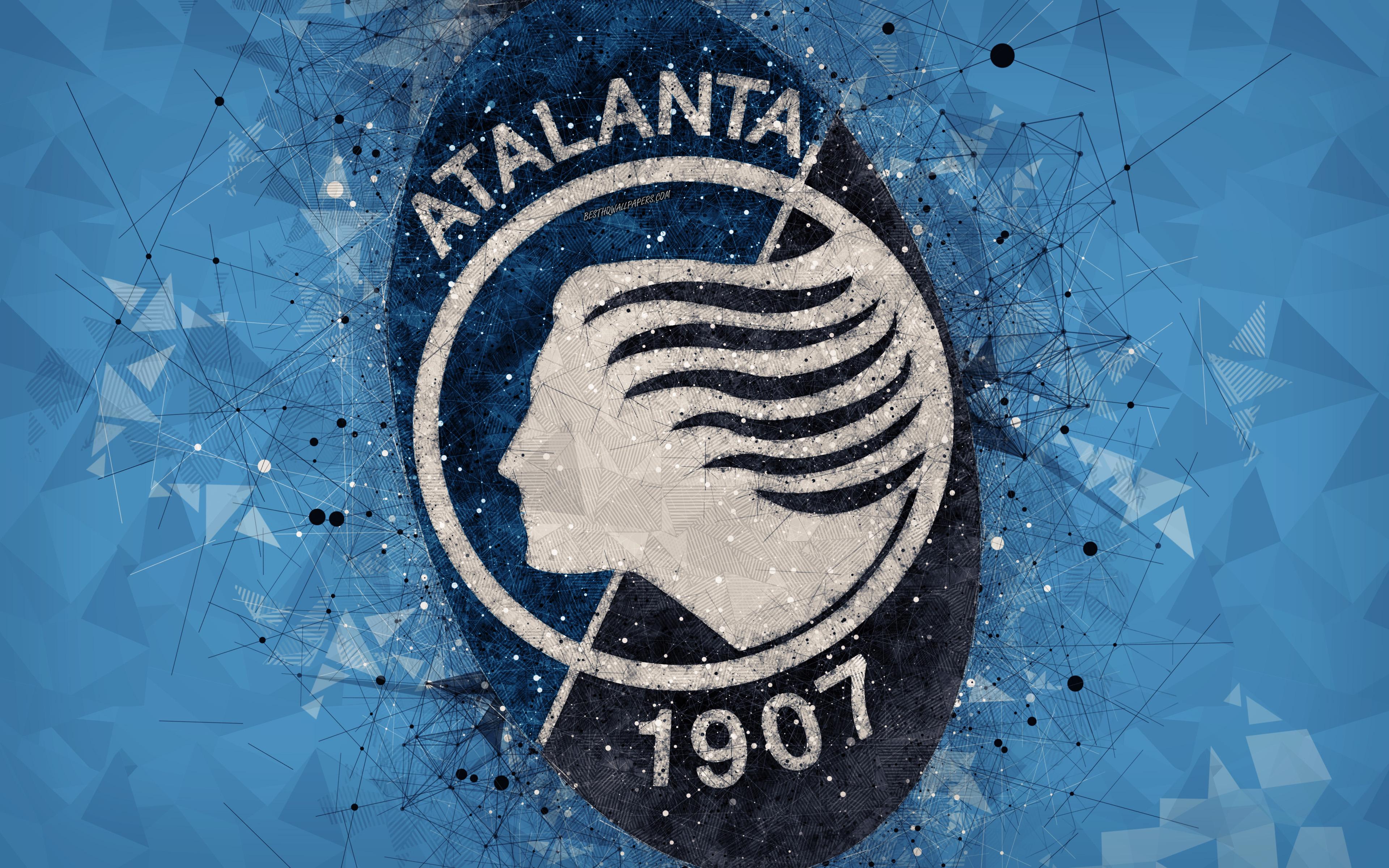 Download wallpaper Atalanta FC, 4k, Italian football club, creative
