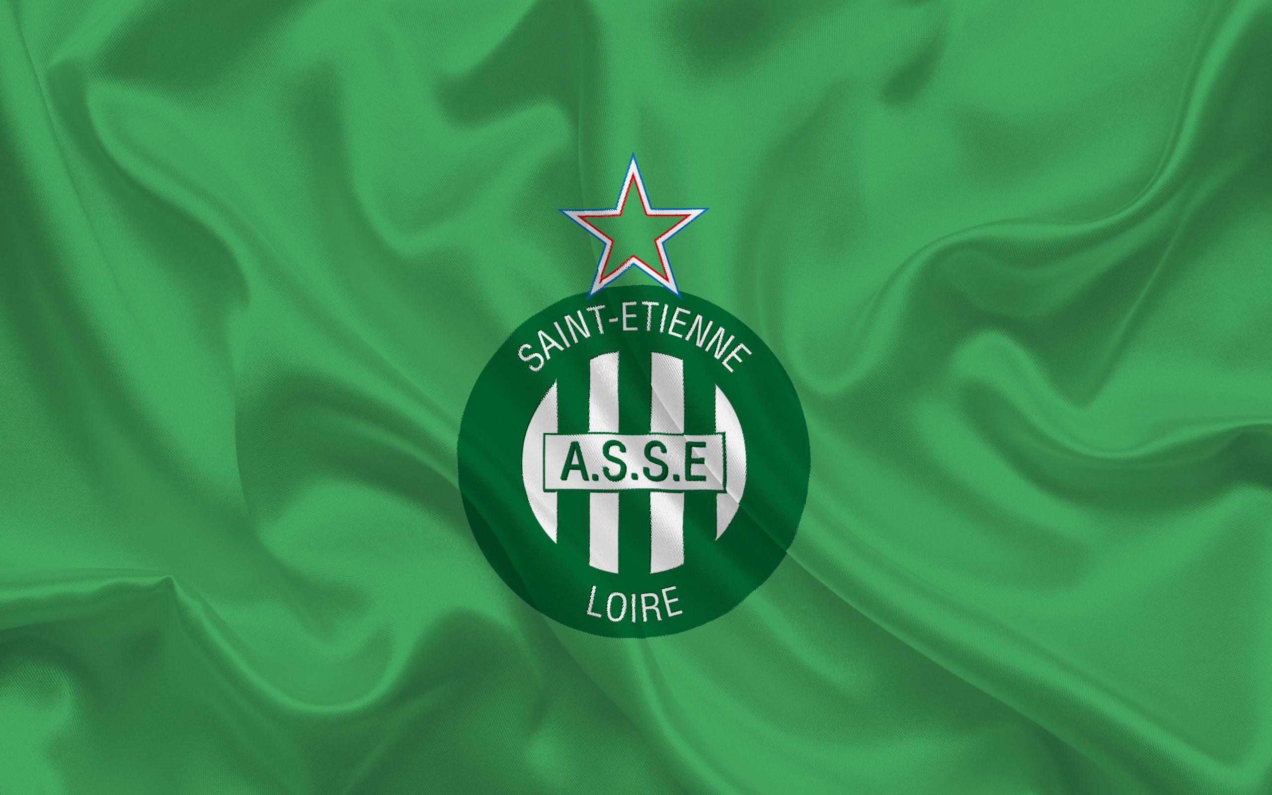 Download Wallpaper AS Saint Etienne, Football Club, Emblem, Logo