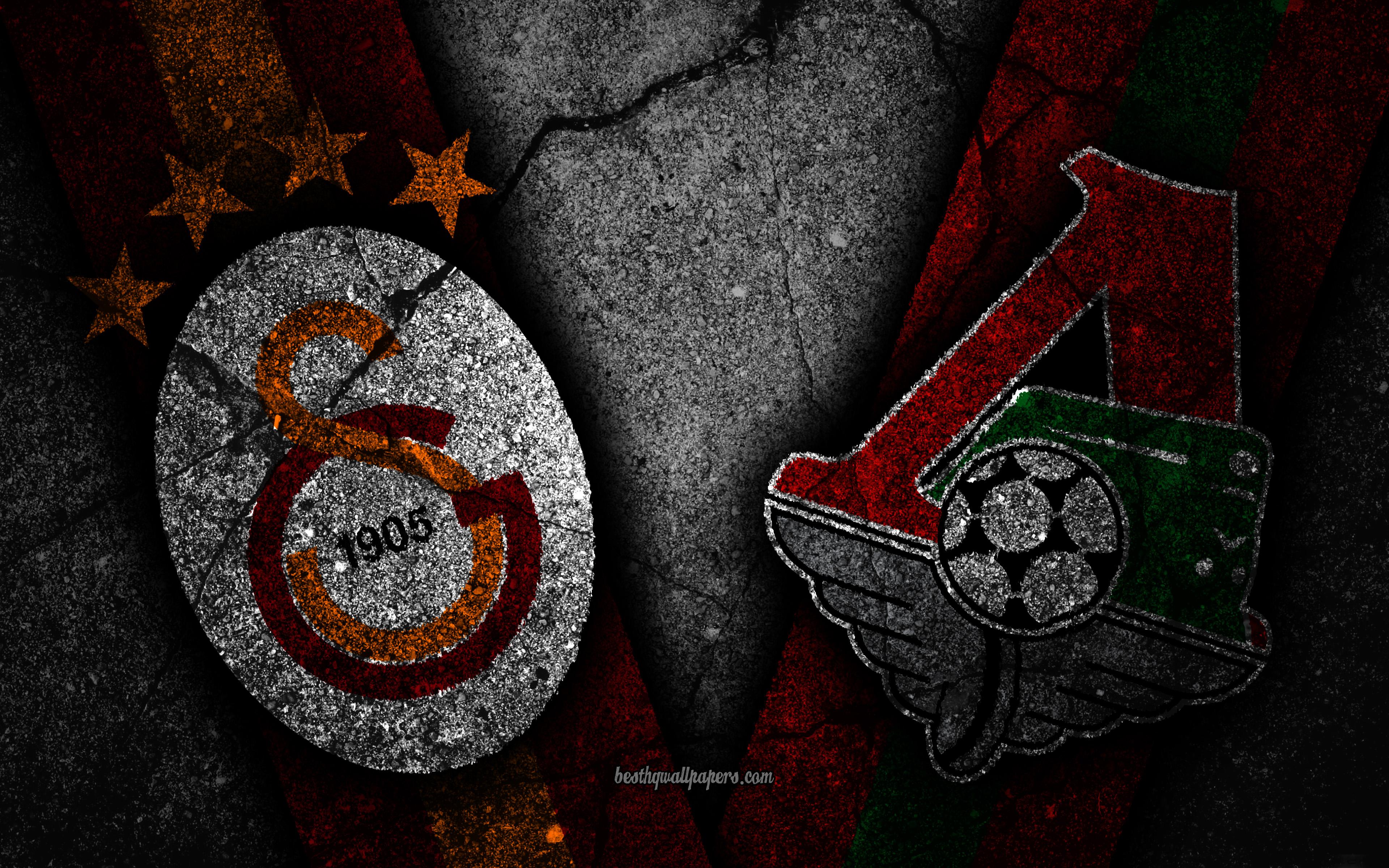 Download wallpaper Galatasaray vs Lokomotiv Moscow, 4k, Champions