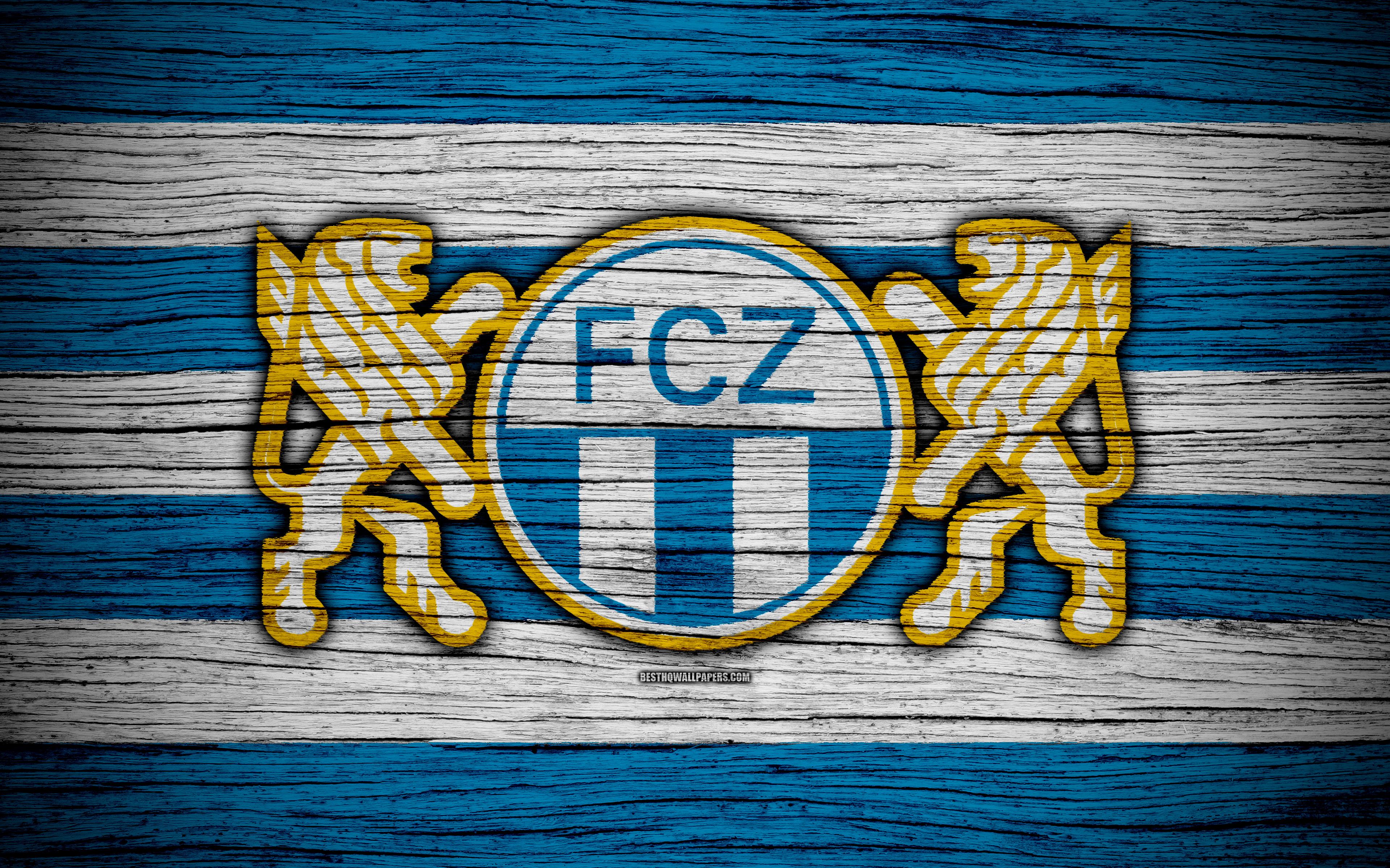 Download wallpaper Zurich FC, 4k, wooden texture, Switzerland Super