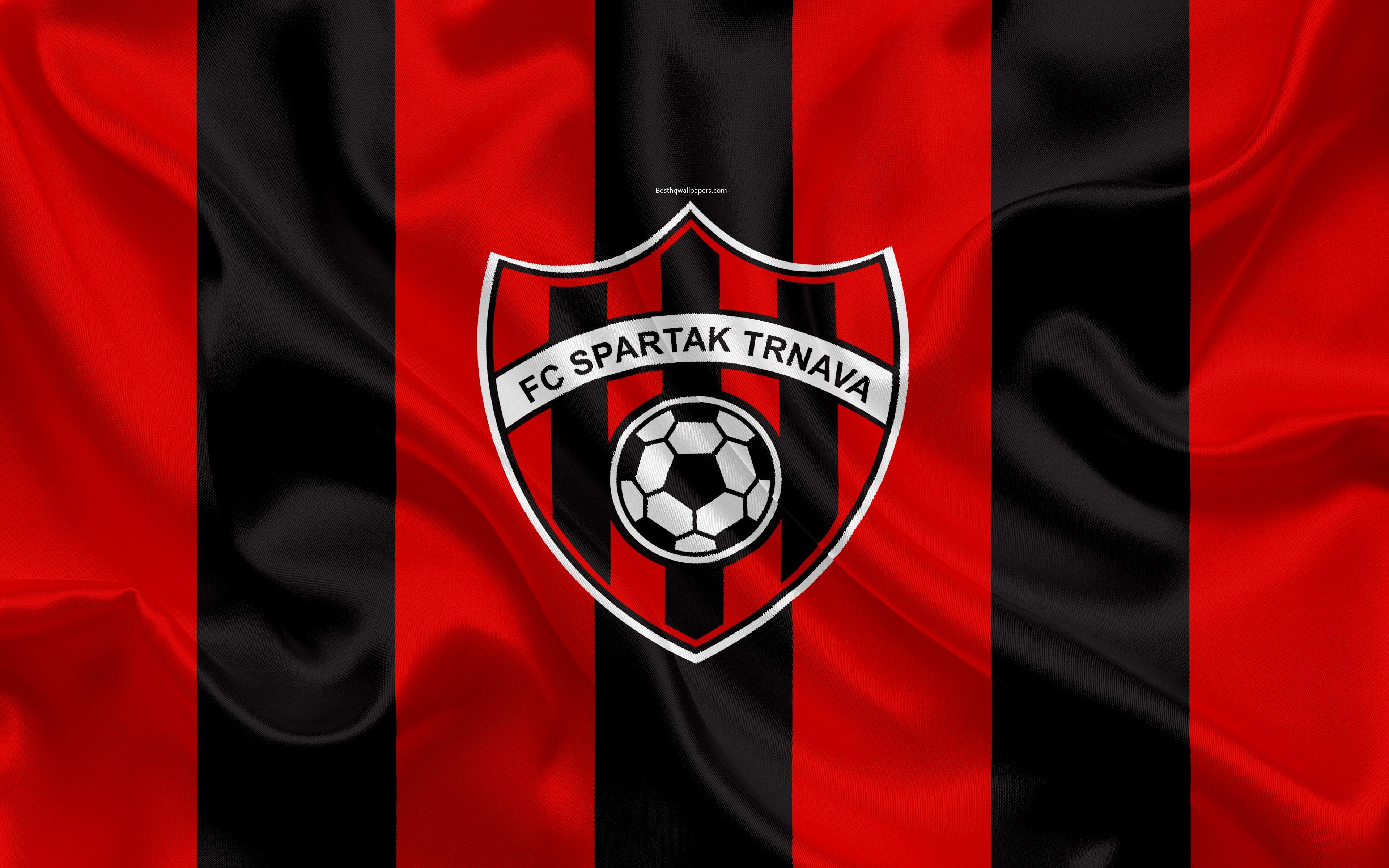 Download wallpaper FC Spartak Trnava, 4k, silk texture, Slovak