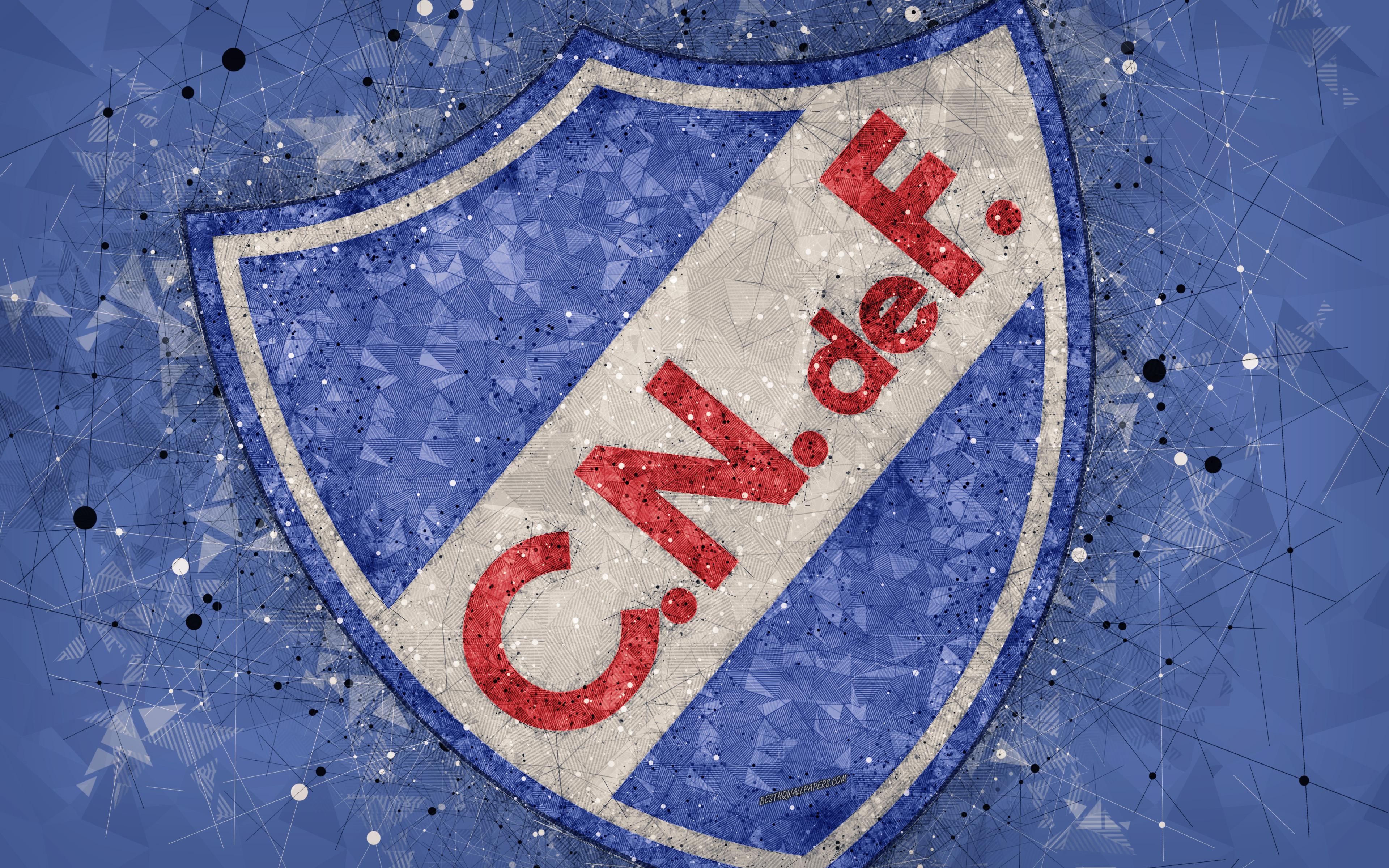 Download wallpaper Club Nacional de Football, 4k, logo, geometric