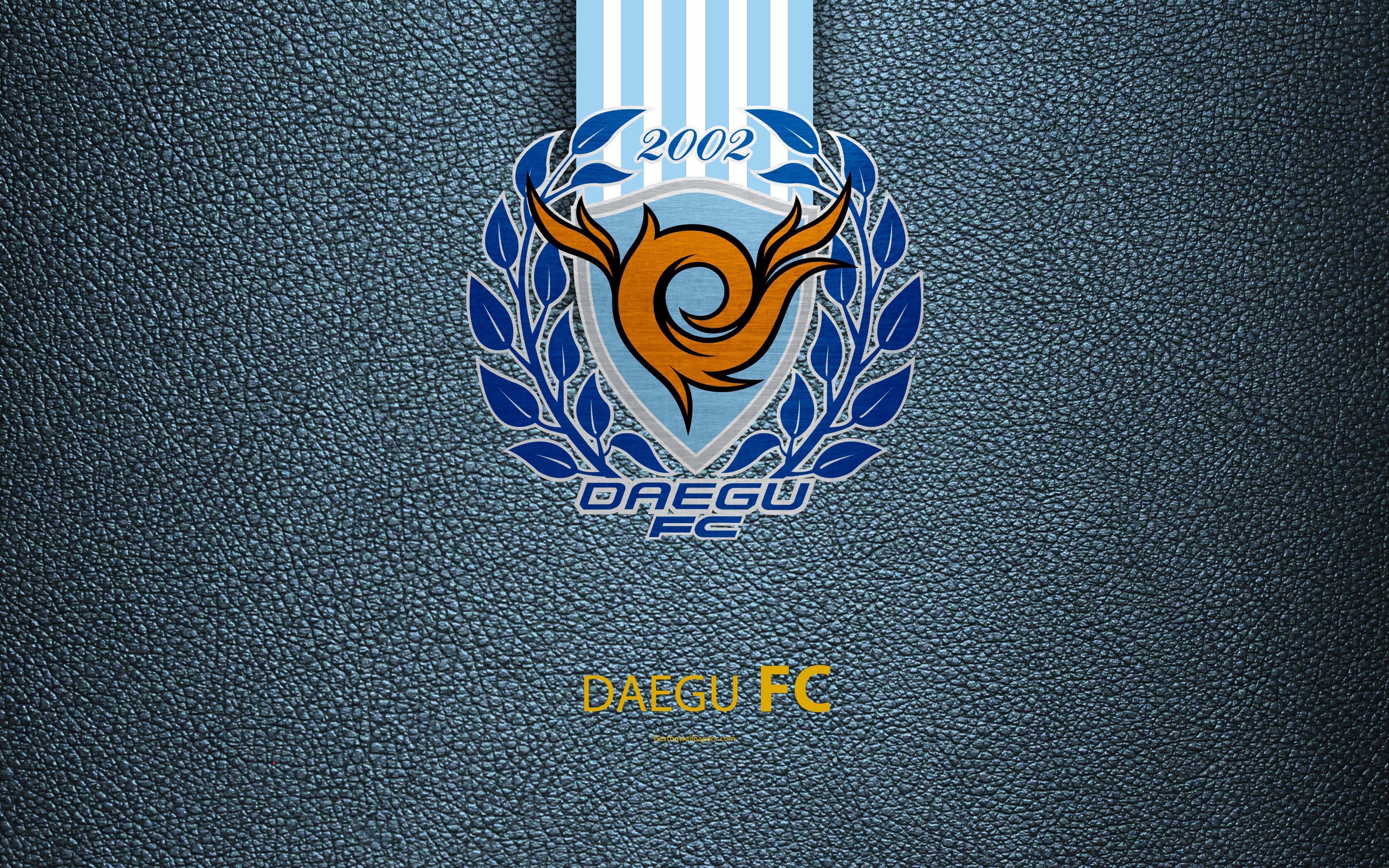 Download wallpaper Daegu FC, 4k, logo, South Korean football club