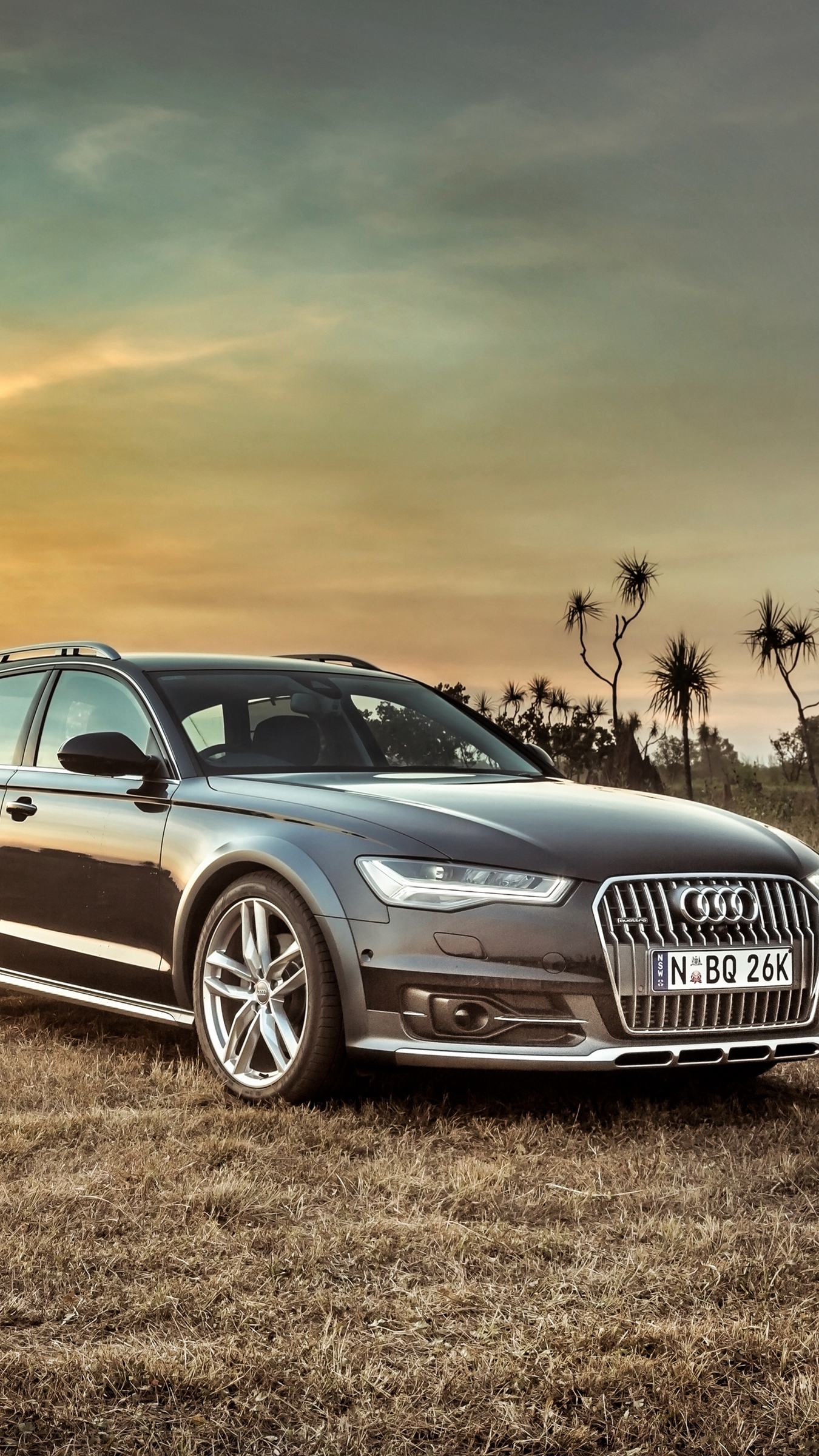 Download wallpaper 1350x2400 audi, a allroad, side view, hdr
