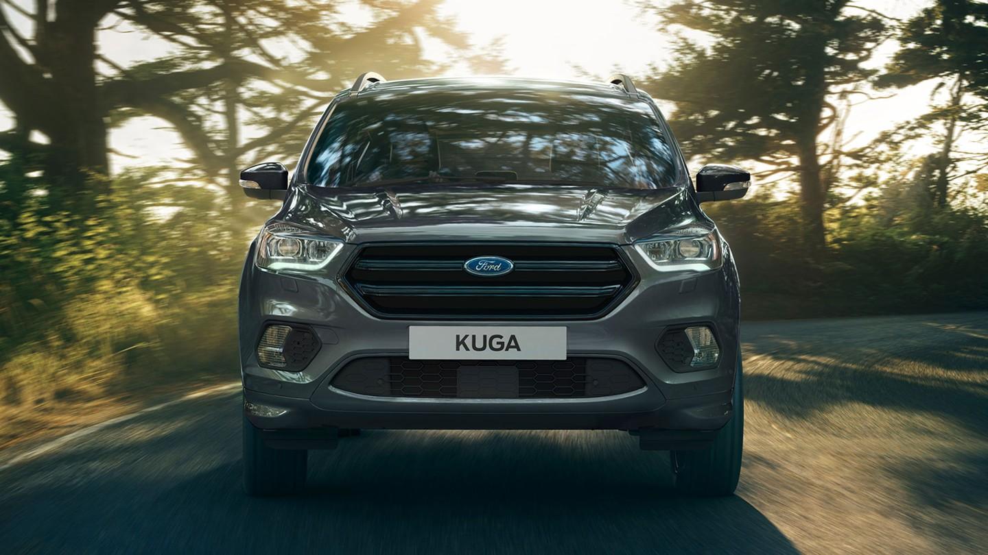 Ford Kuga Black color Front view HD wallpaper Cars