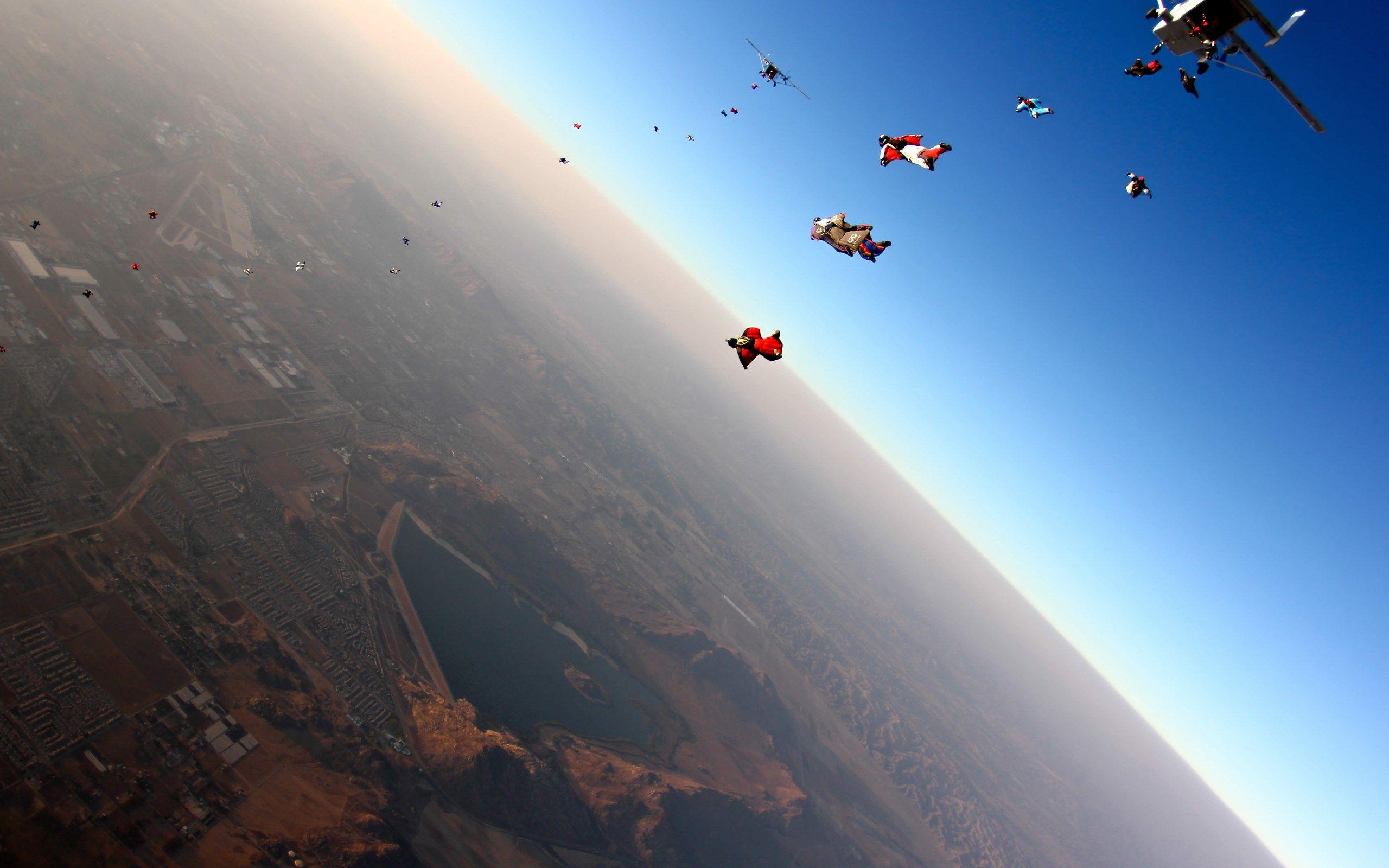 Wallpaper for Desktop: skydiving. scream. Skydiving, HD wallpaper