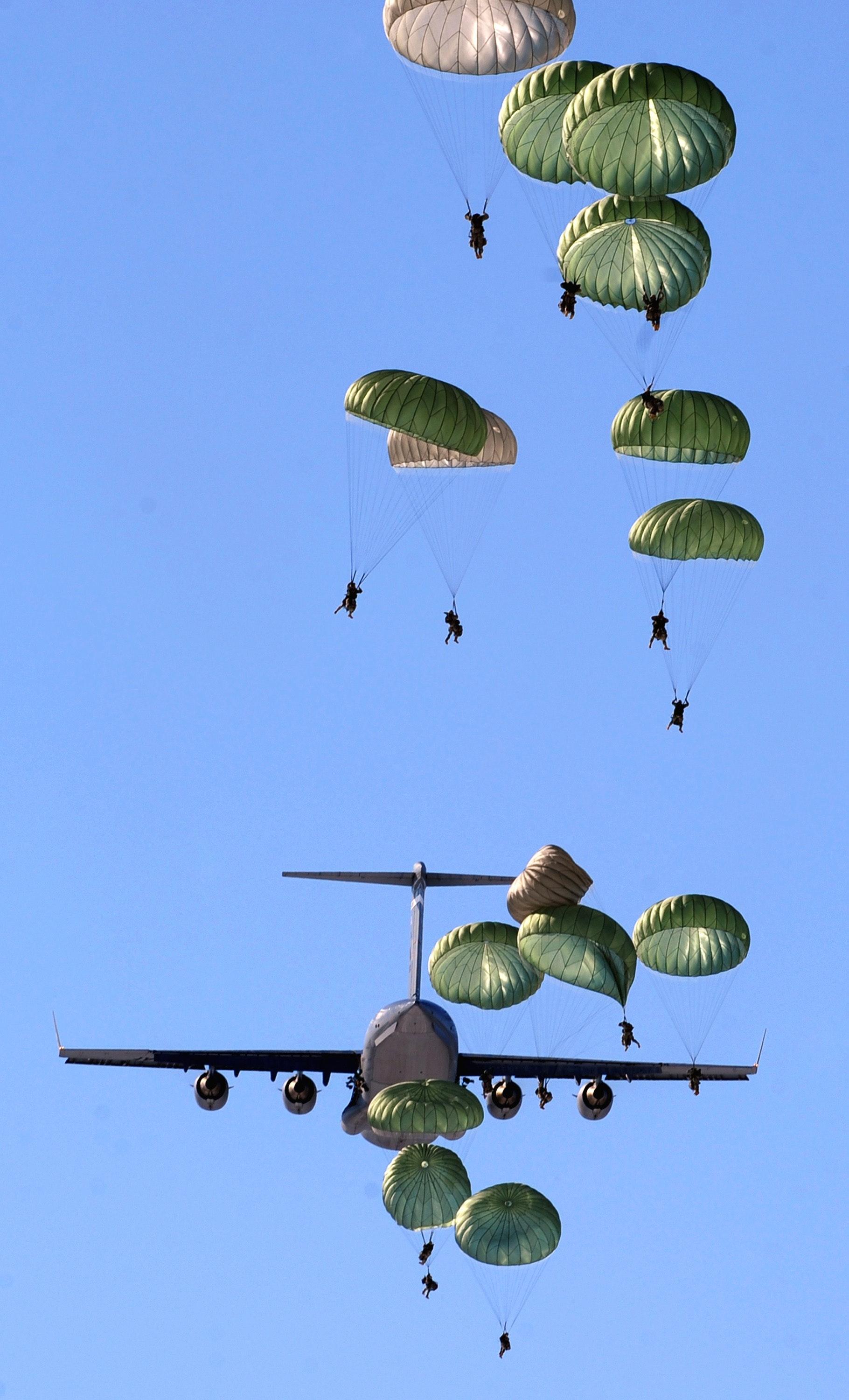 Great Parachuting Photo
