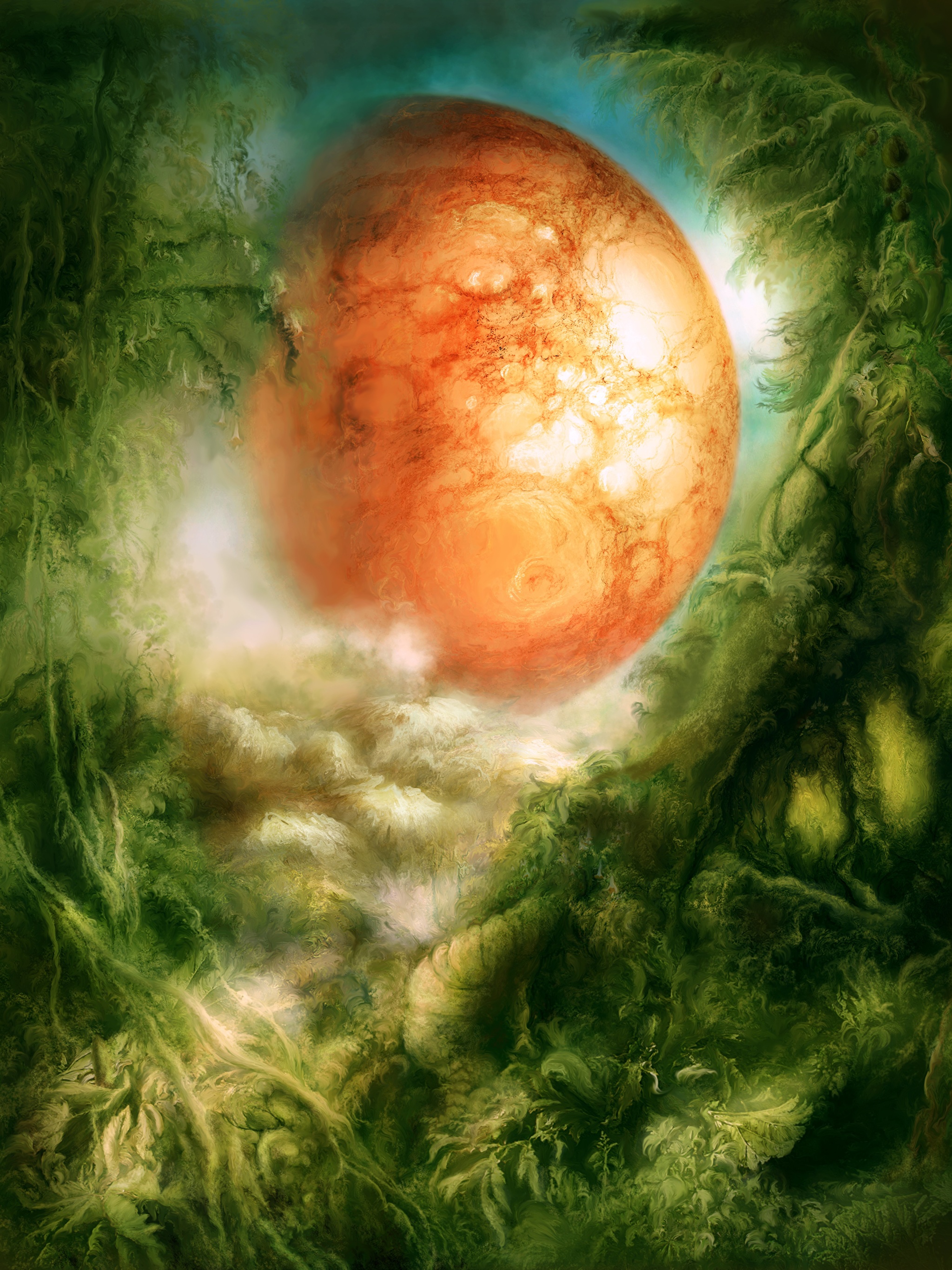 Wallpaper Planets Fantasy Fantastic world 2048x2732