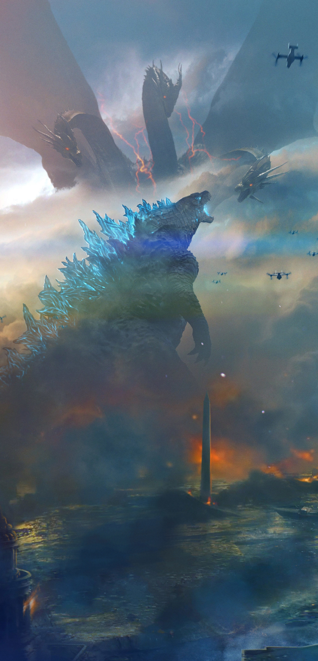 King of the Monsters Godzilla 1080x2244 Resolution