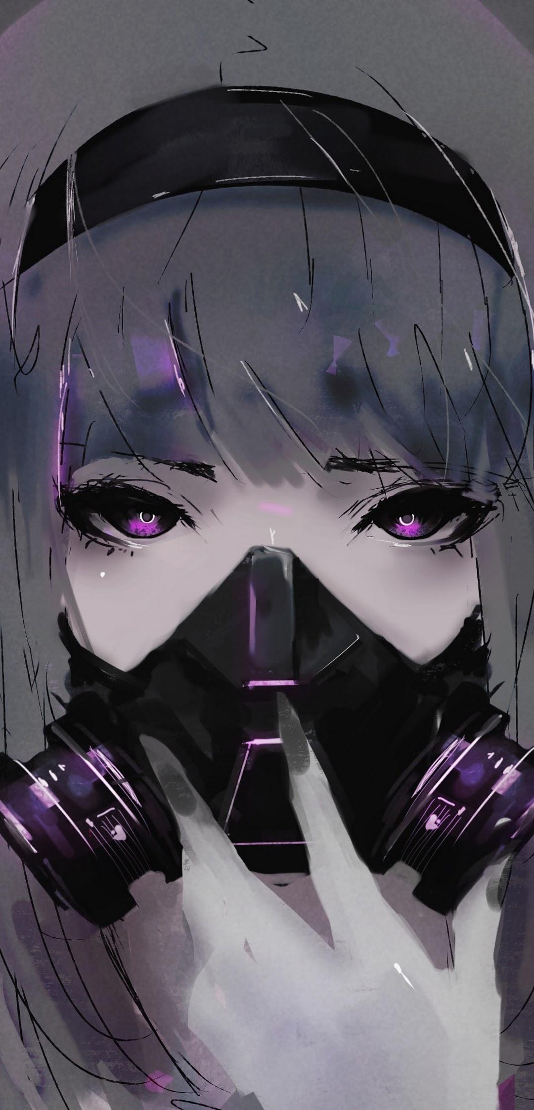 Anime, Girl, Gas Mask, 4K, 3840x Wallpaper