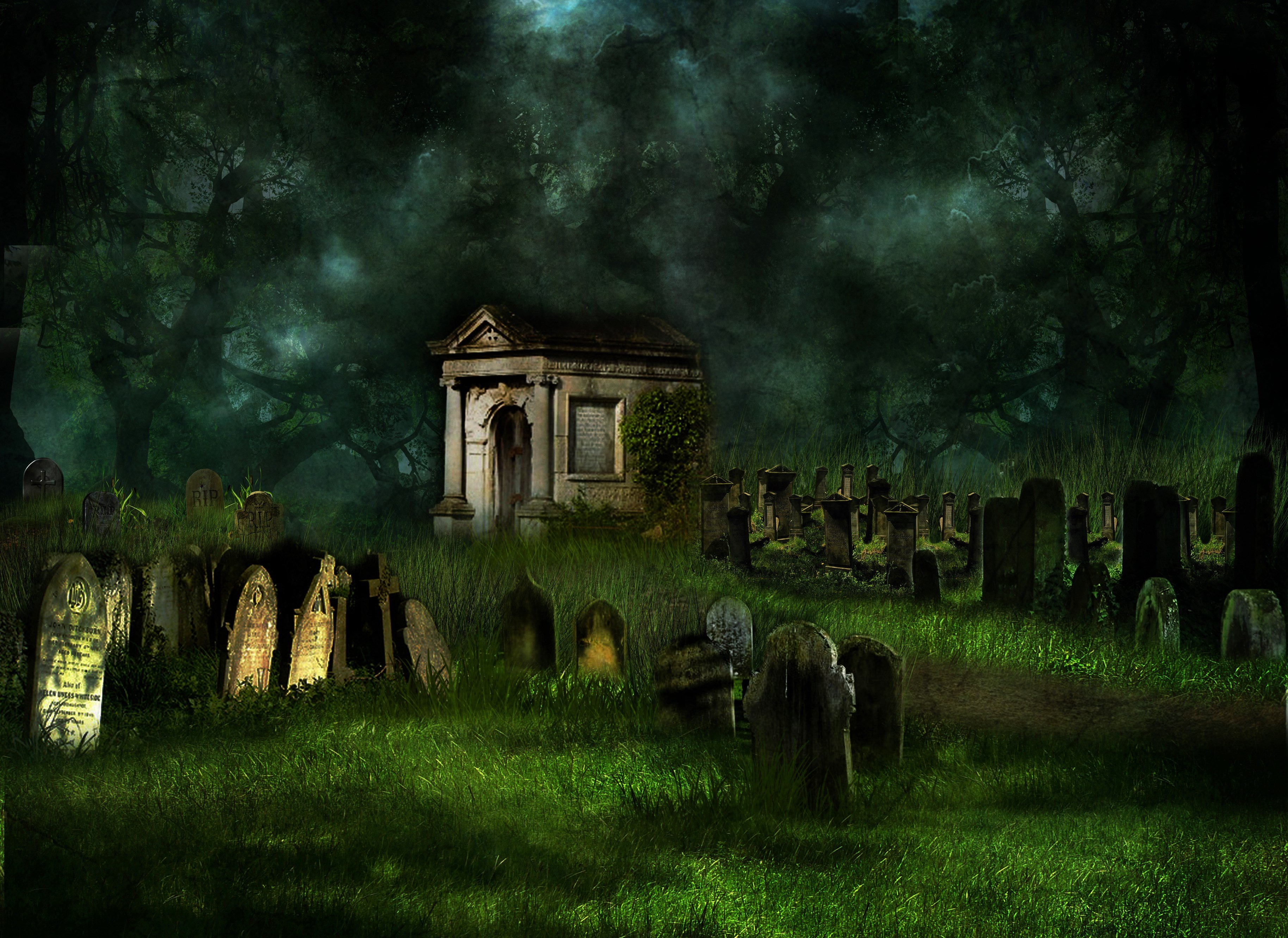widescreen background cemetery