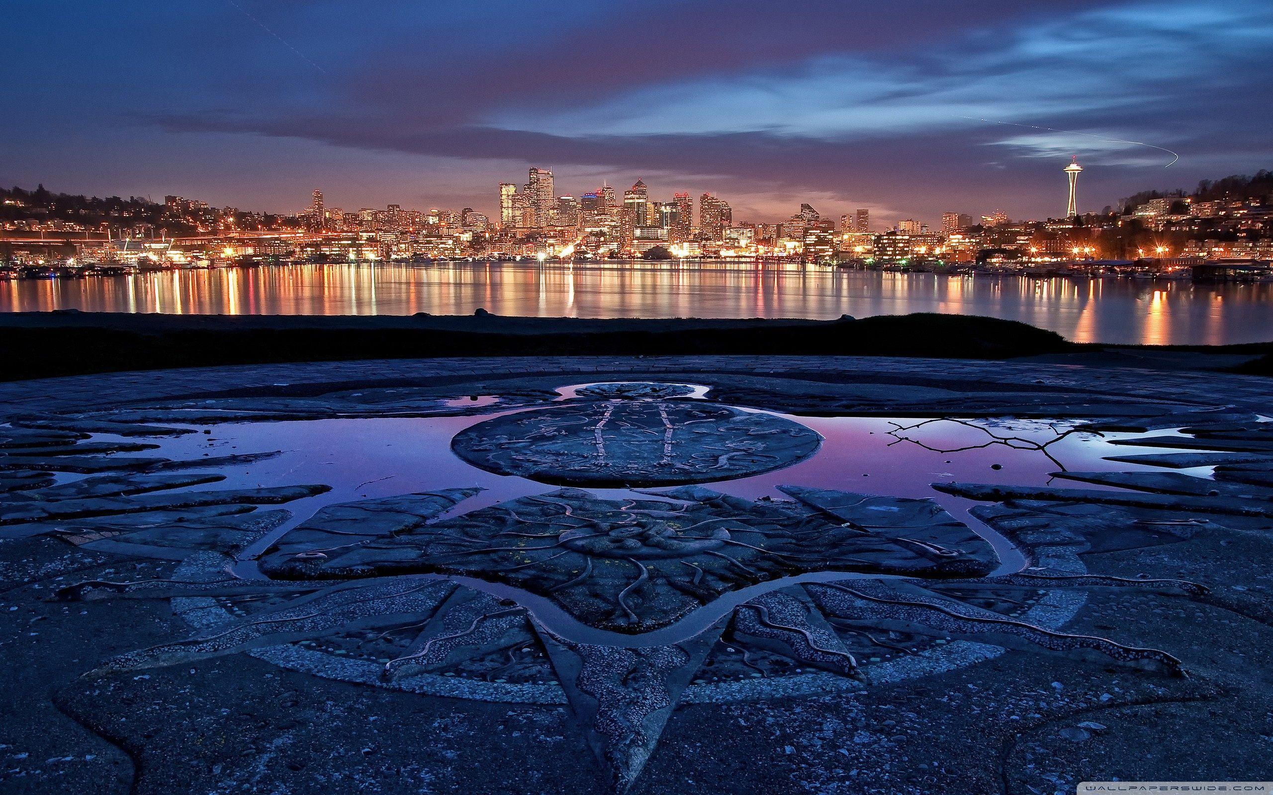 Seattle Skyline, Washington ❤ 4K HD Desktop Wallpaper for • Dual