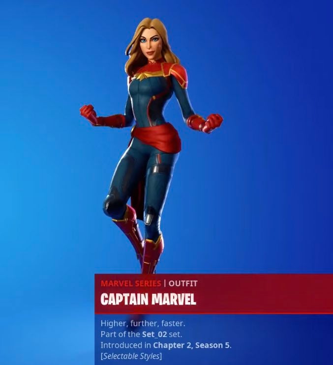 Captain Marvel Fortnite wallpaper