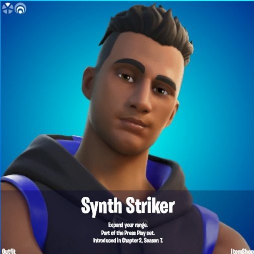 Synth Striker Fortnite wallpaper