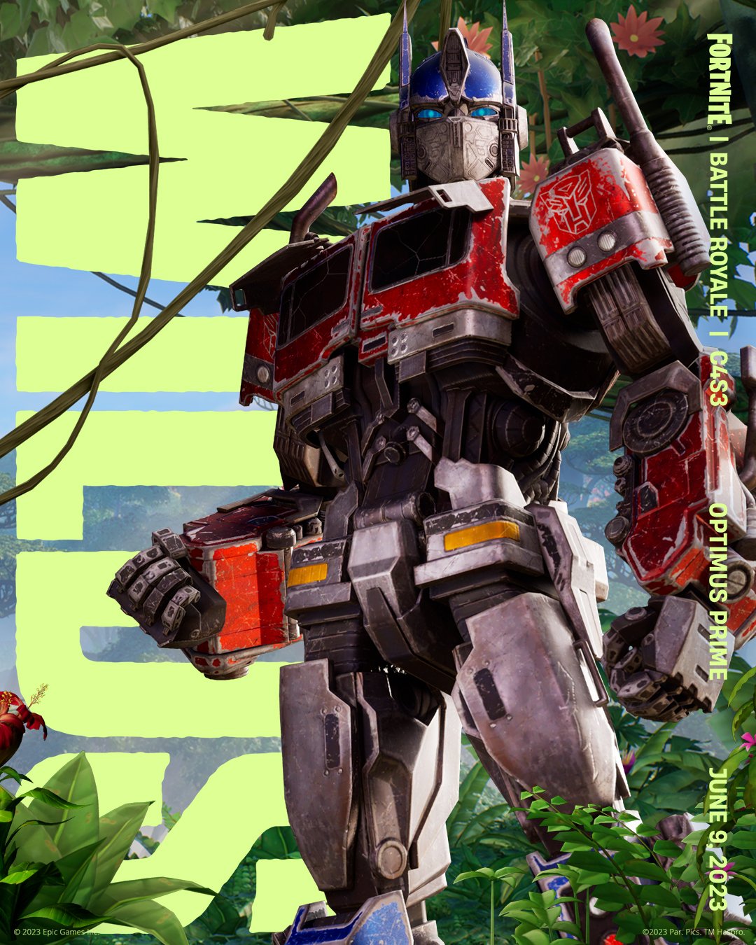 Optimus Prime Fortnite wallpaper