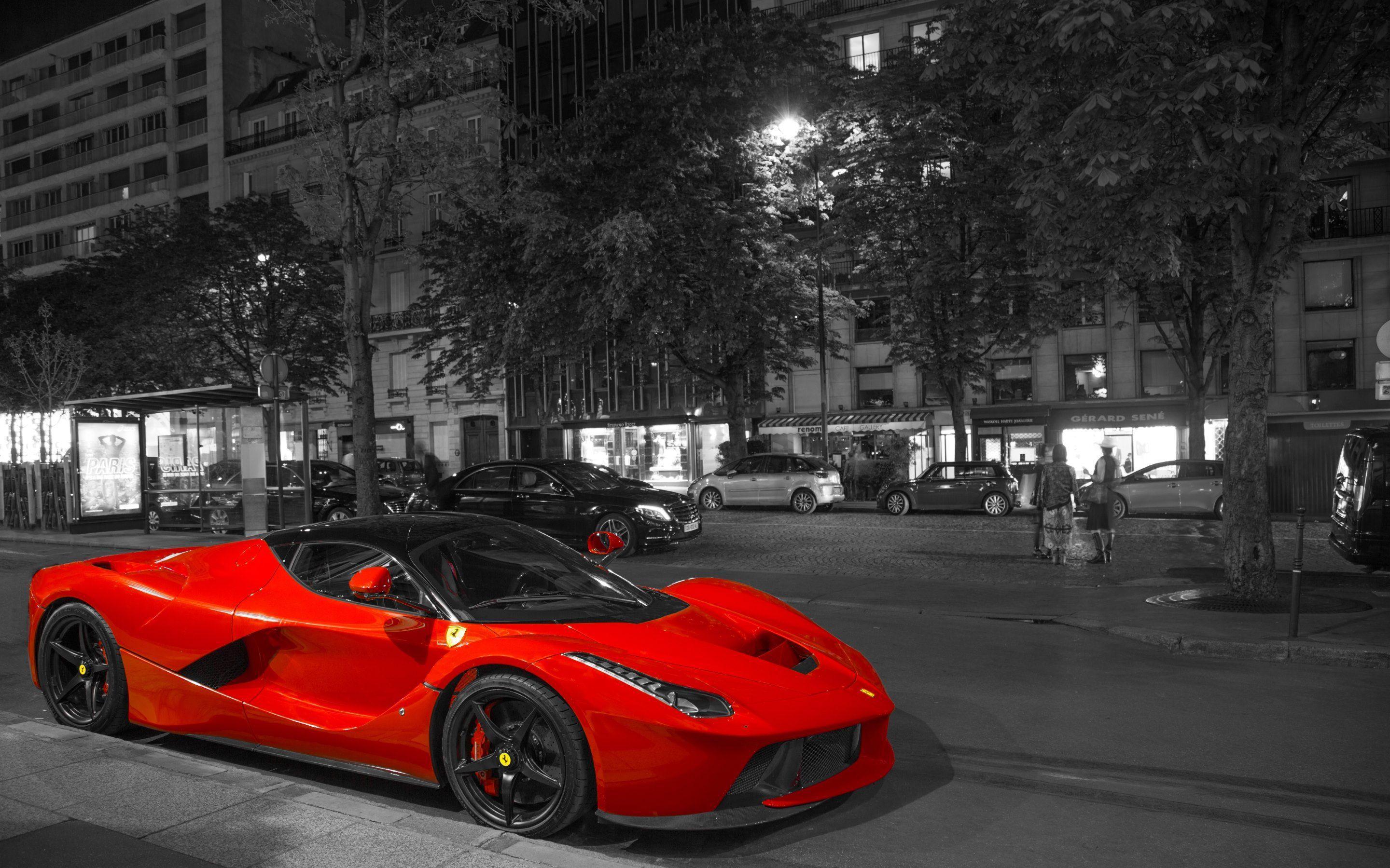 Super Red Car: LaFerrari Wallpaper · 4K HD Desktop Background