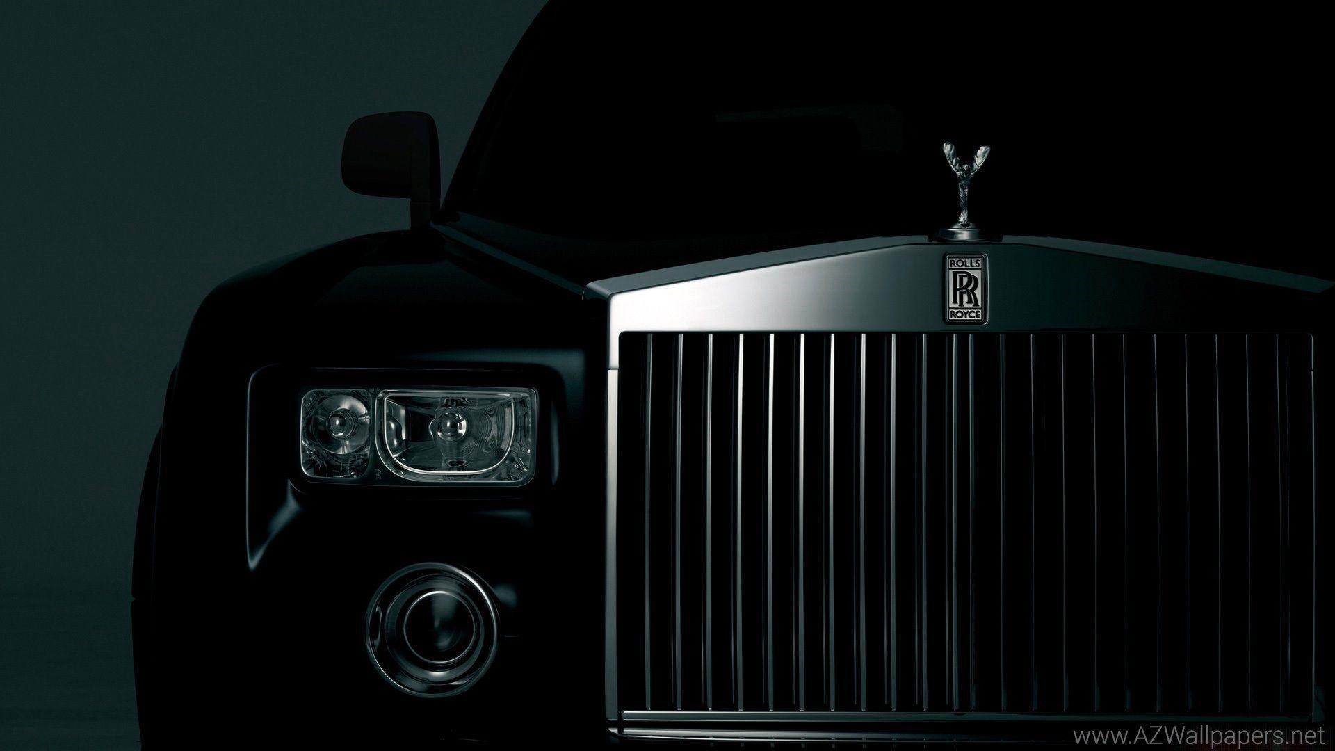 Company Logo, Rolls Royce Phantom, Black, Wallpaper Desktop
