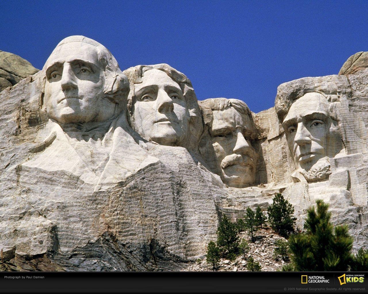 Mock up of Mt Rushmore