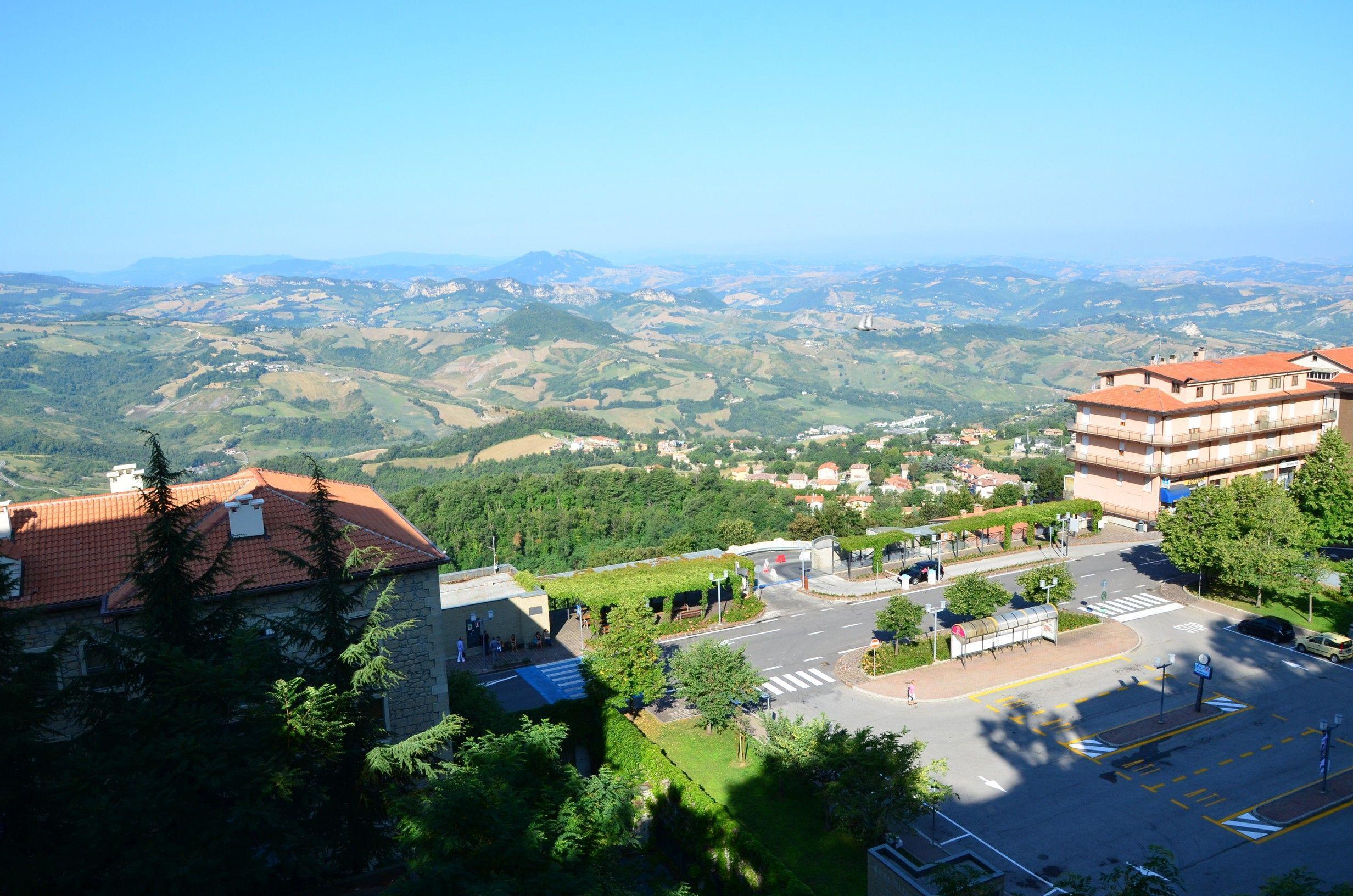 View from the fortress in San Marino, Italy wallpaper and image