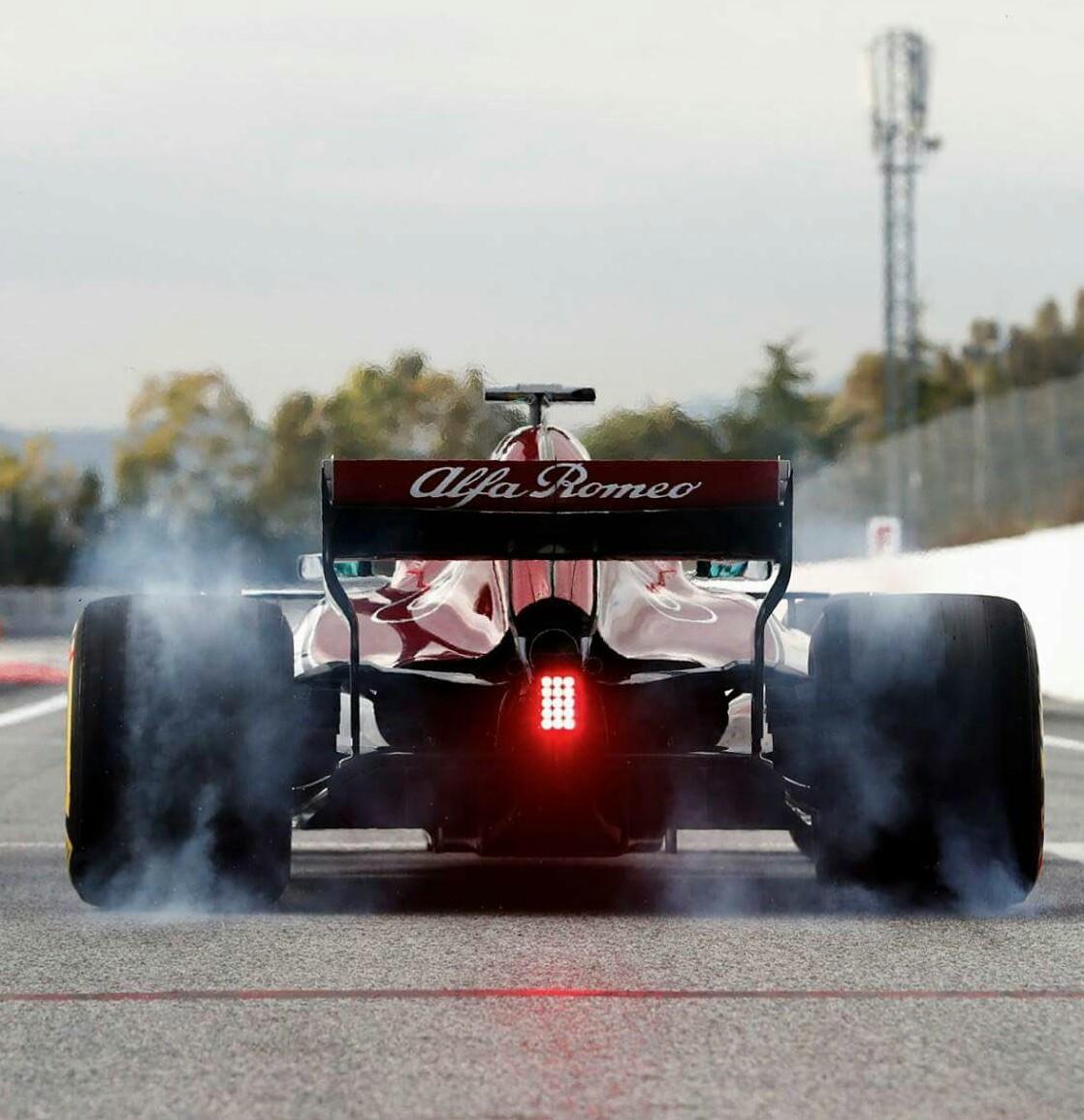 The rear of the Alfa Romeo Sauber C37 is absolutely beautiful