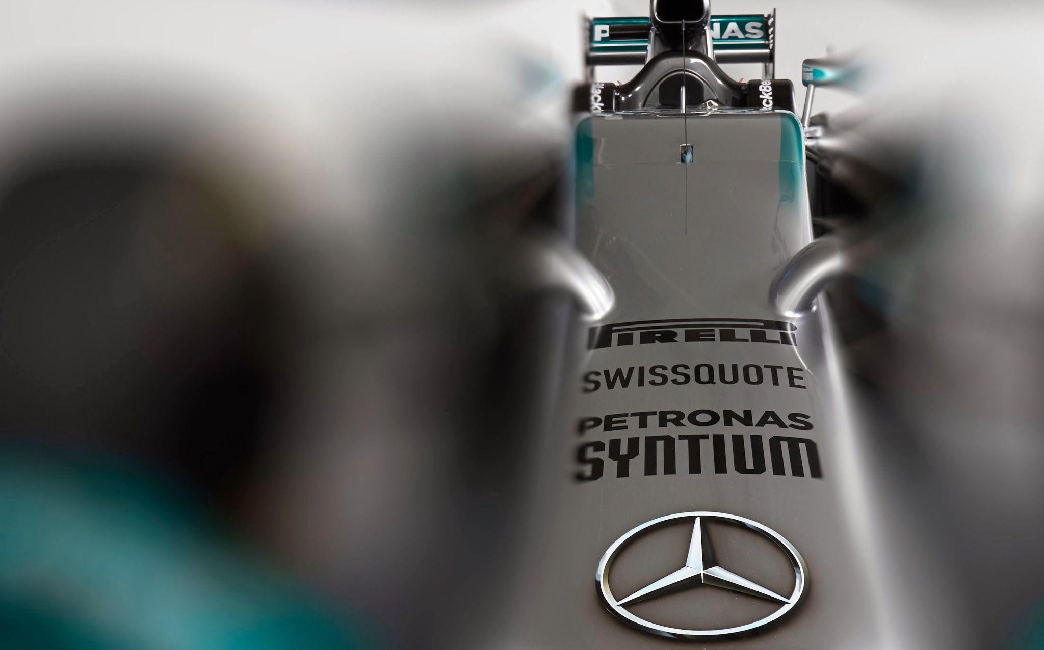 The Mercedes AMG Petronas W04 (partly) unveiled today updated