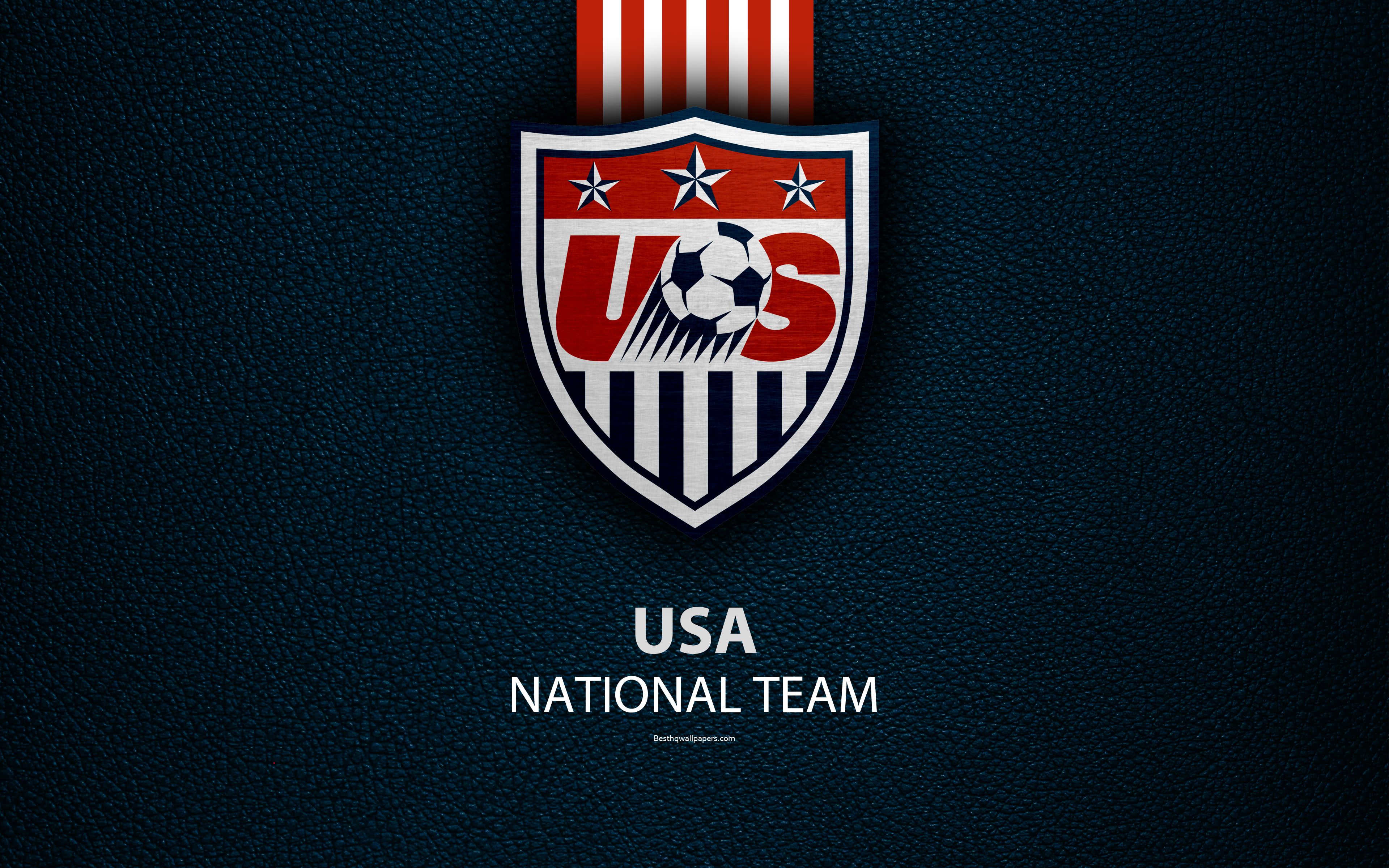 Download wallpaper United States national football team, 4k