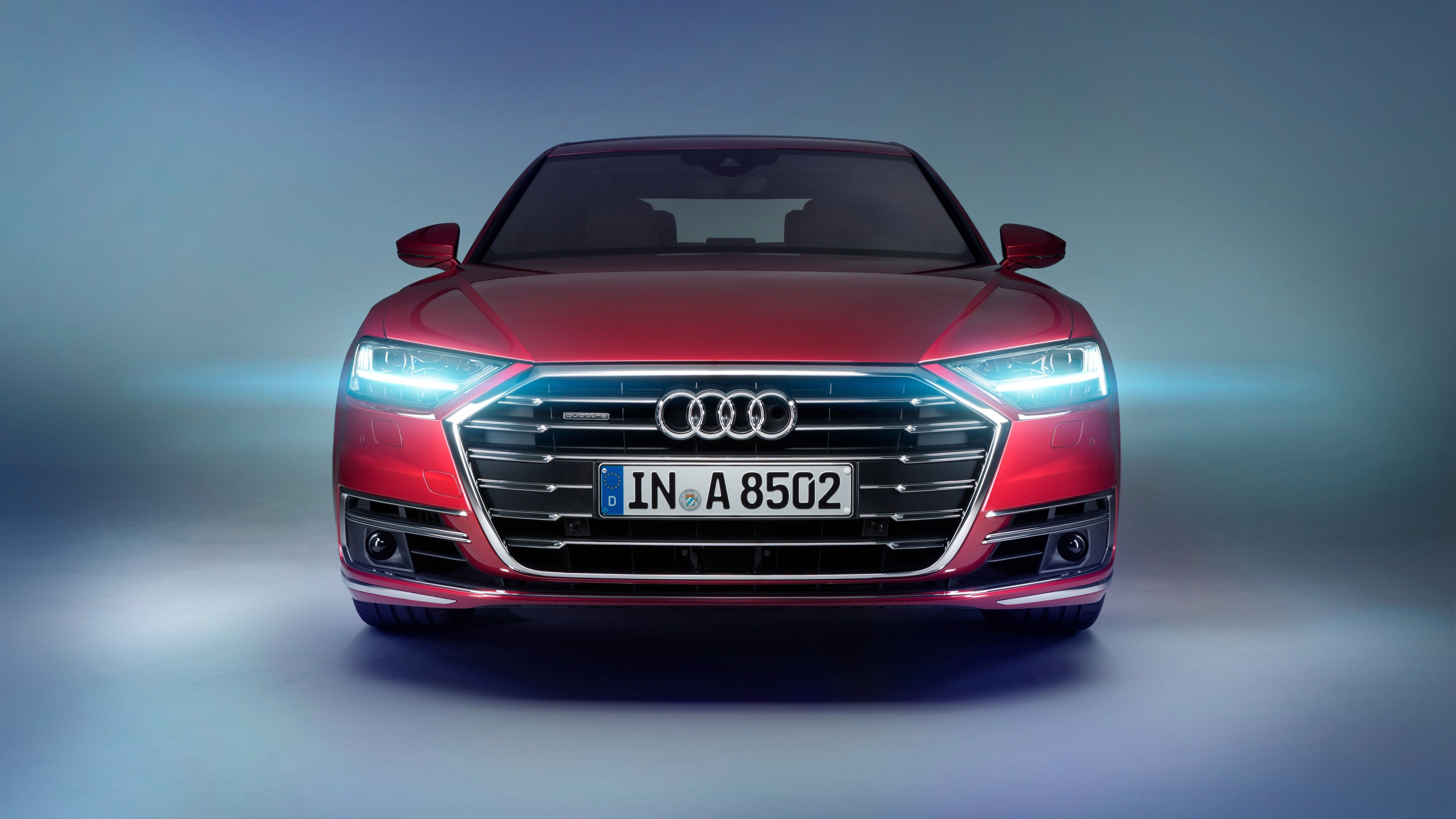 Cars 2018 Audi A8 4K wallpaper (Desktop, Phone, Tablet)