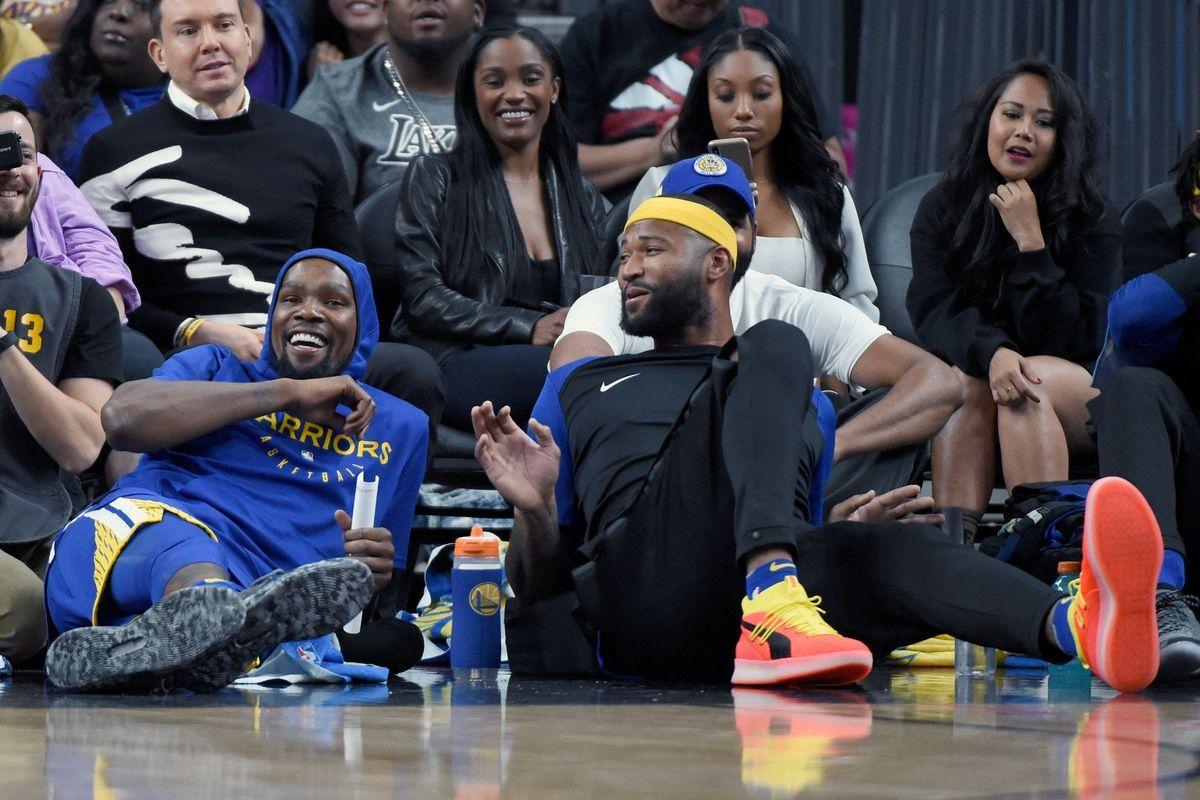 Video: Warriors DeMarcus Cousins dunked on Kevin Durant in practice