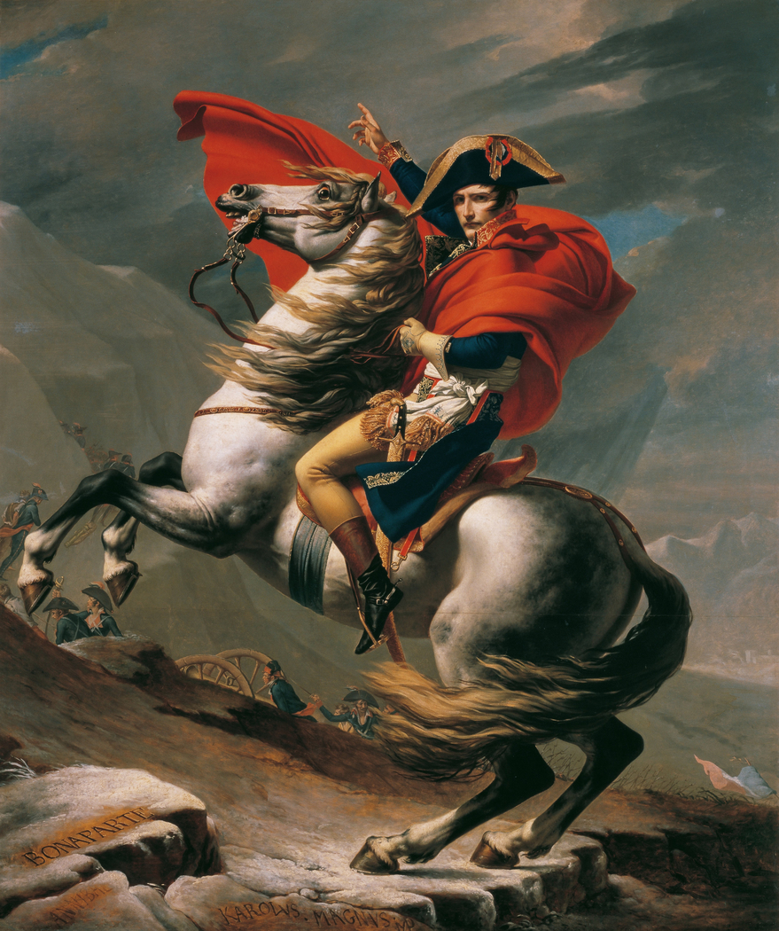 Napoleon Crossing The Alps Jacques Louis David On USEUM
