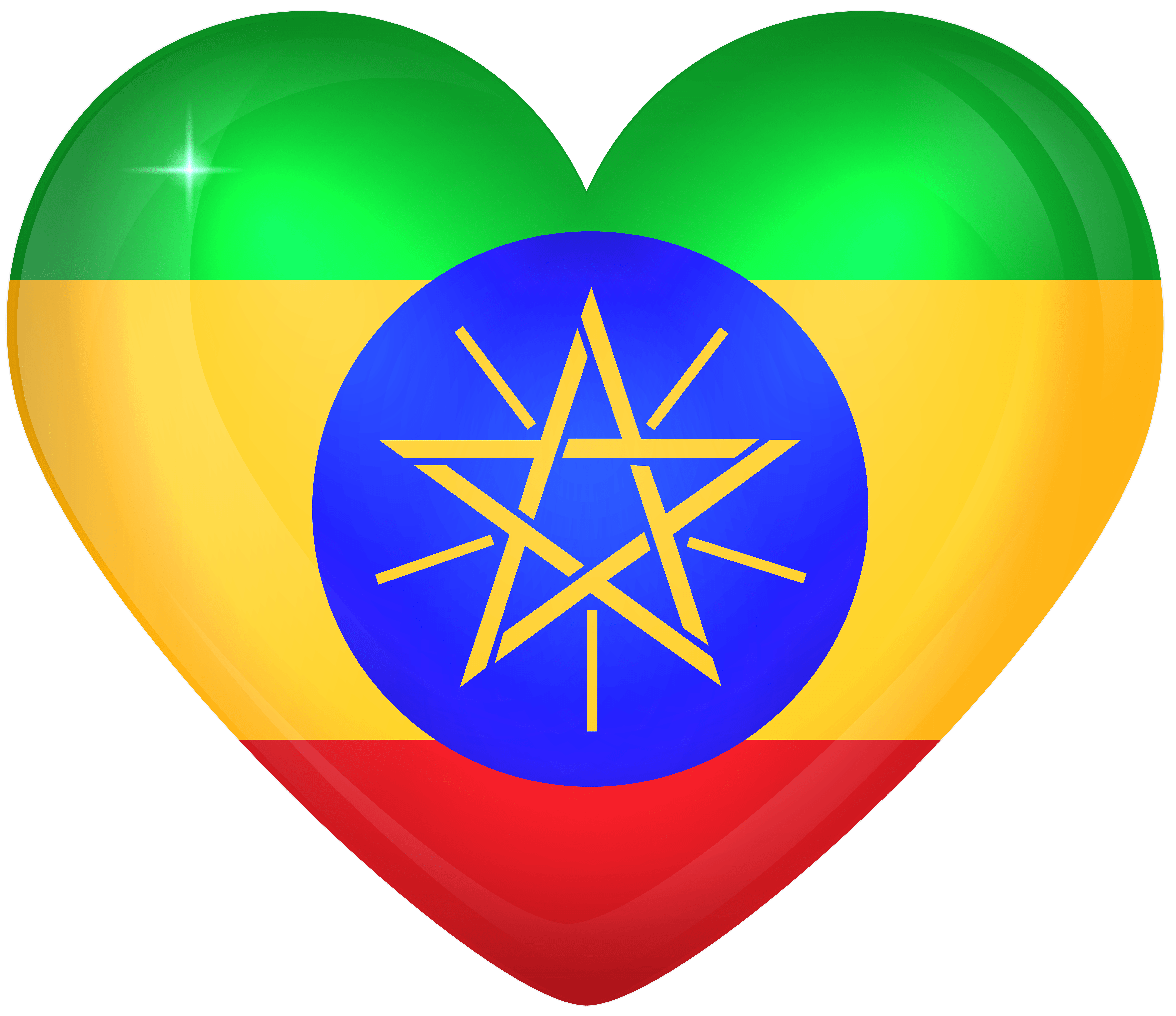 Ethiopia Large Heart Flag Quality