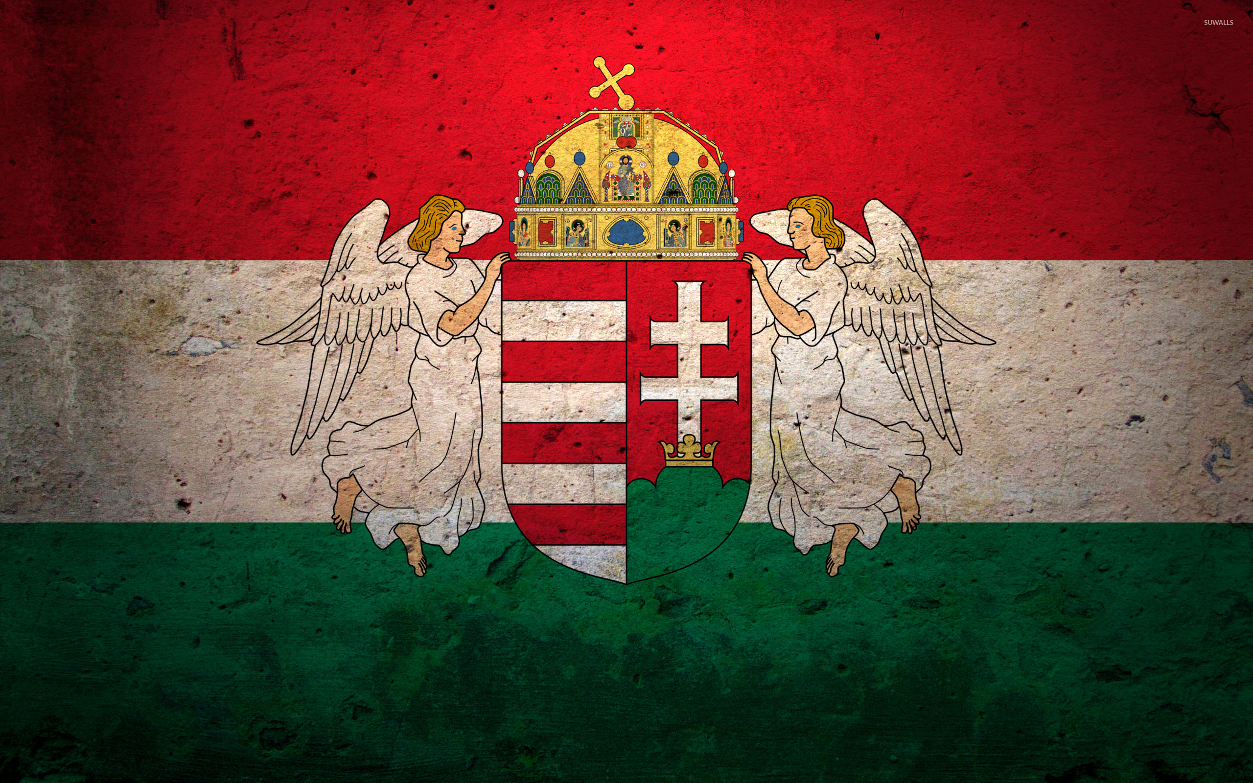 Flag of Hungary wallpaper Art wallpaper