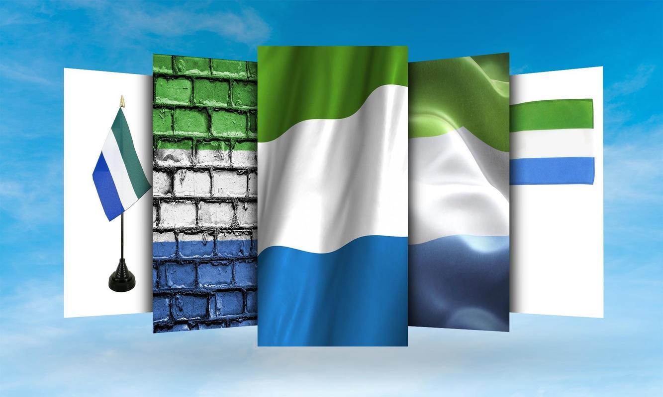 Sierra Leone Flag Wallpaper for Android