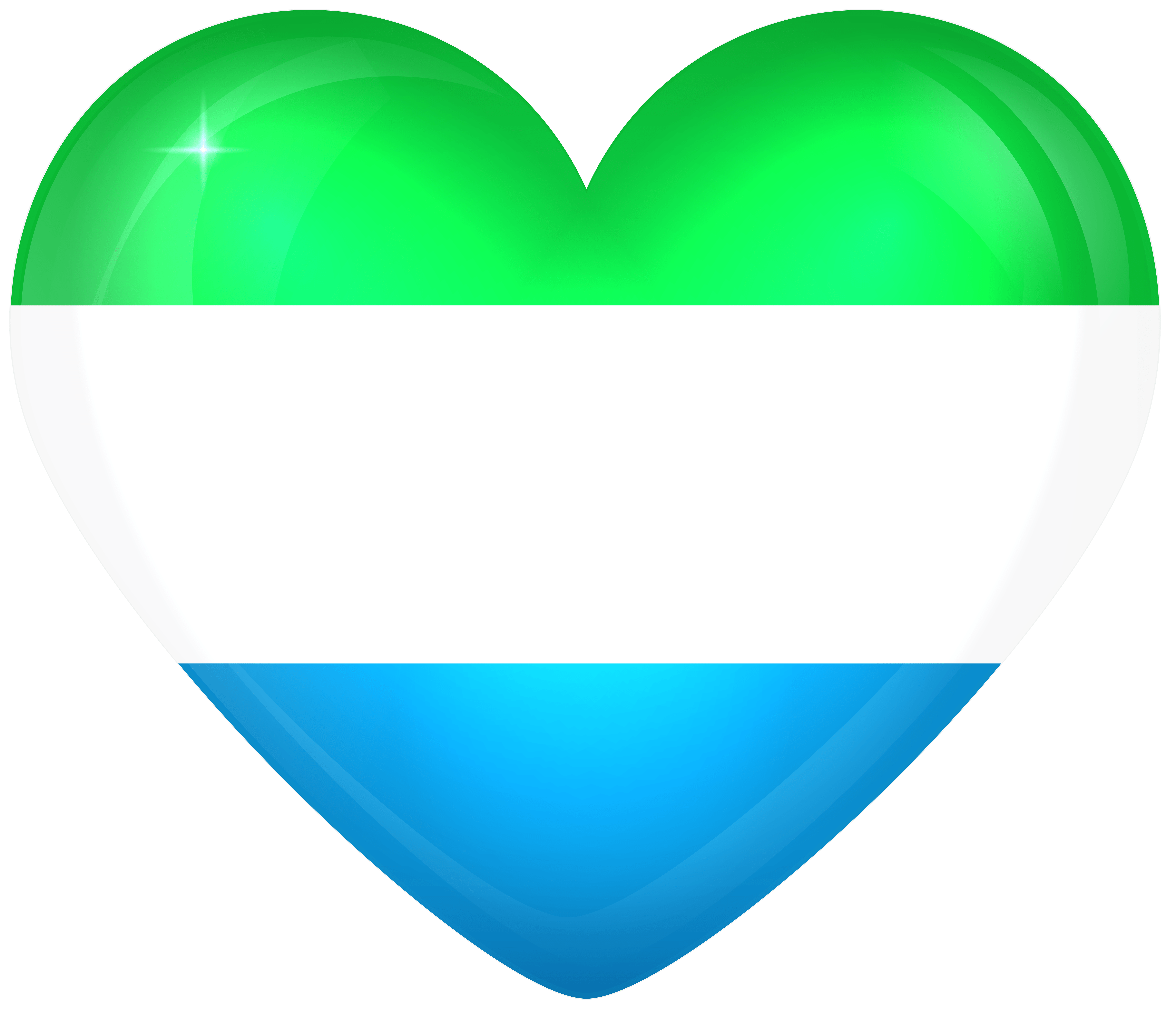 Sierra Leone Large Heart Flag Quality