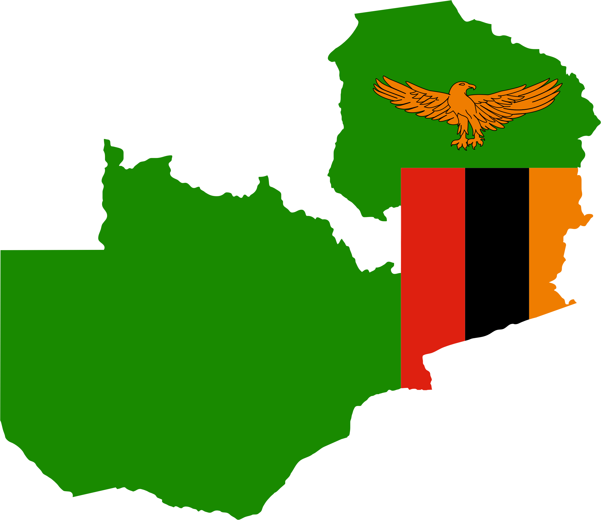 Zambia flag png 4 PNG Image