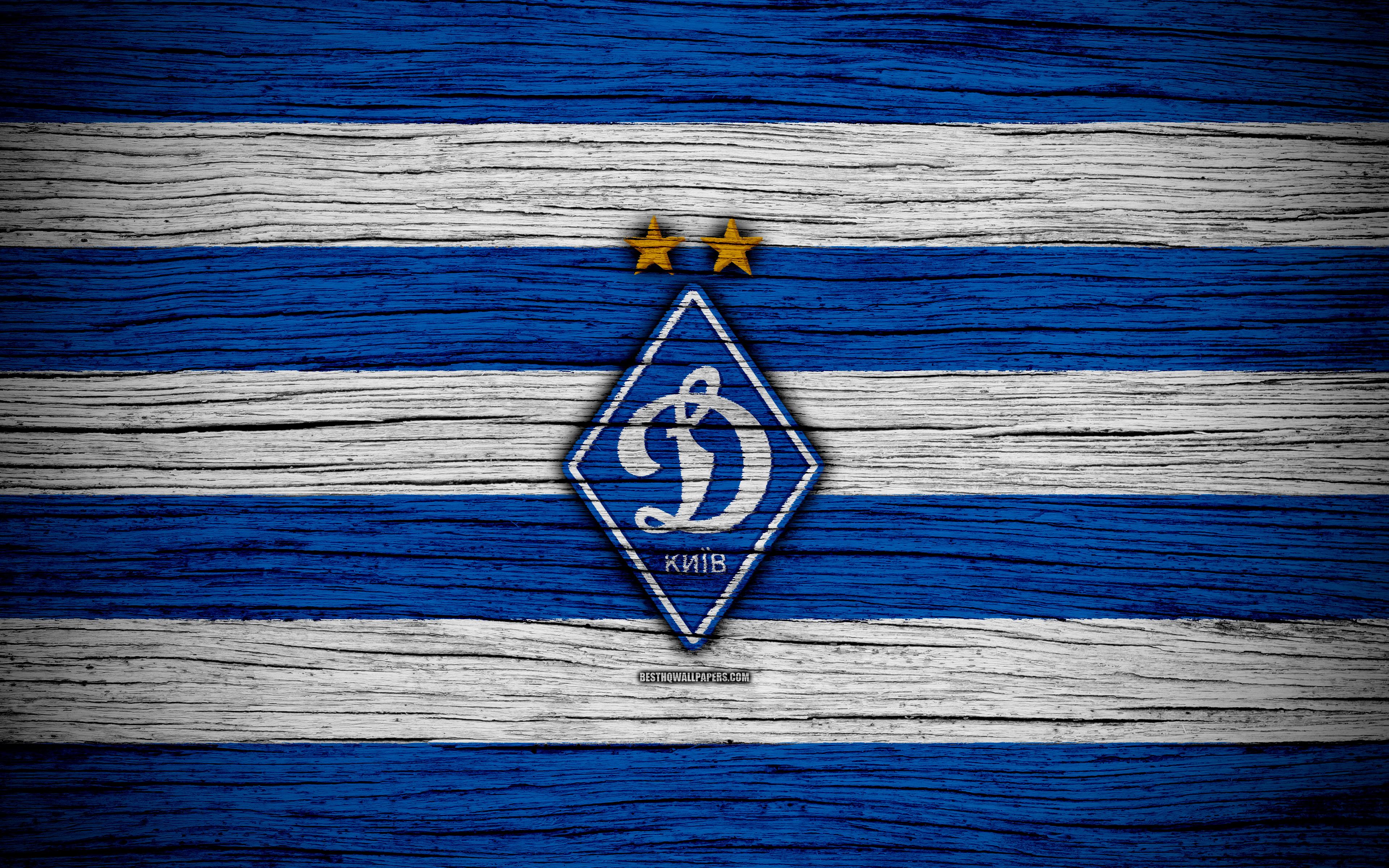 Download wallpaper Dynamo Kyiv FC, 4k, UPL, logo, soccer, FCDK